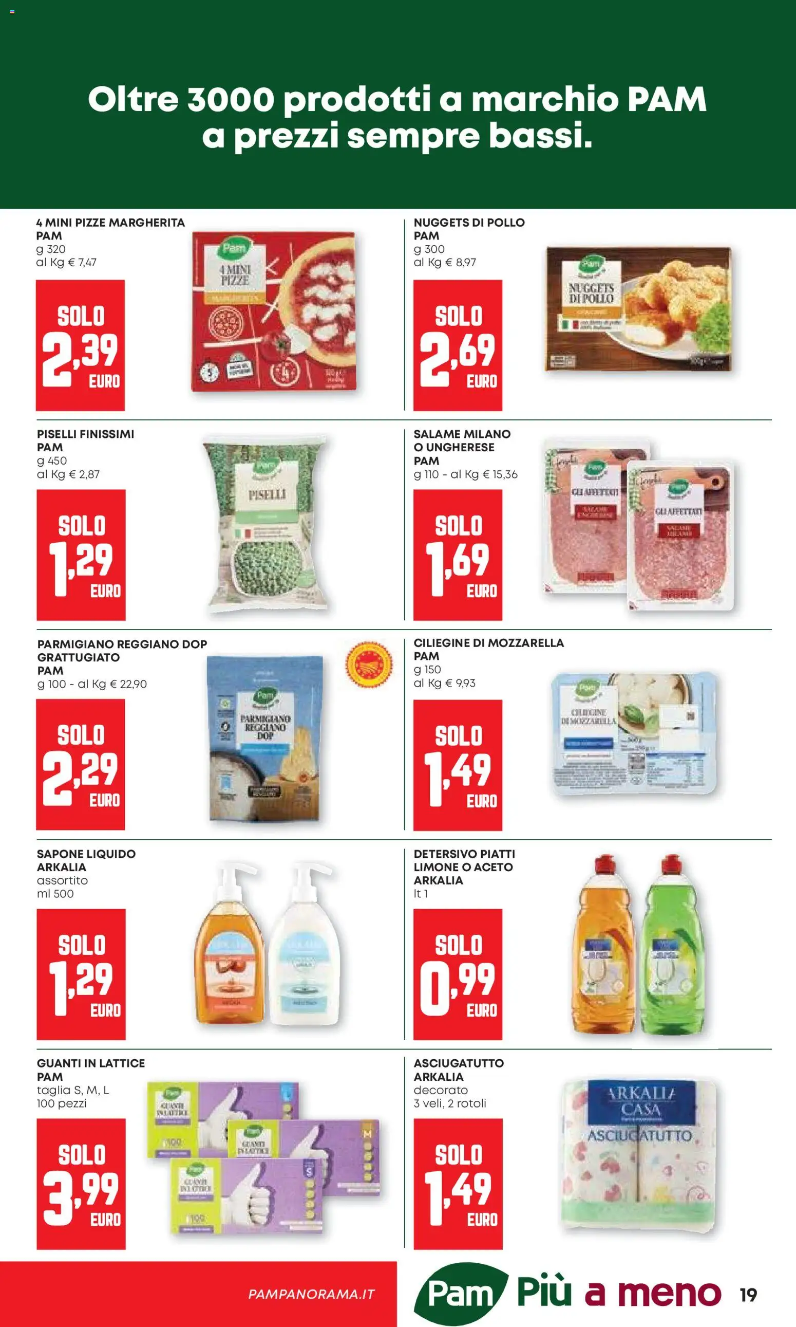 Volantino PAM del 24/09/2026 | Pagina: 19 | Prodotti: Sapone, Piatti, Limone, Parmigiano reggiano