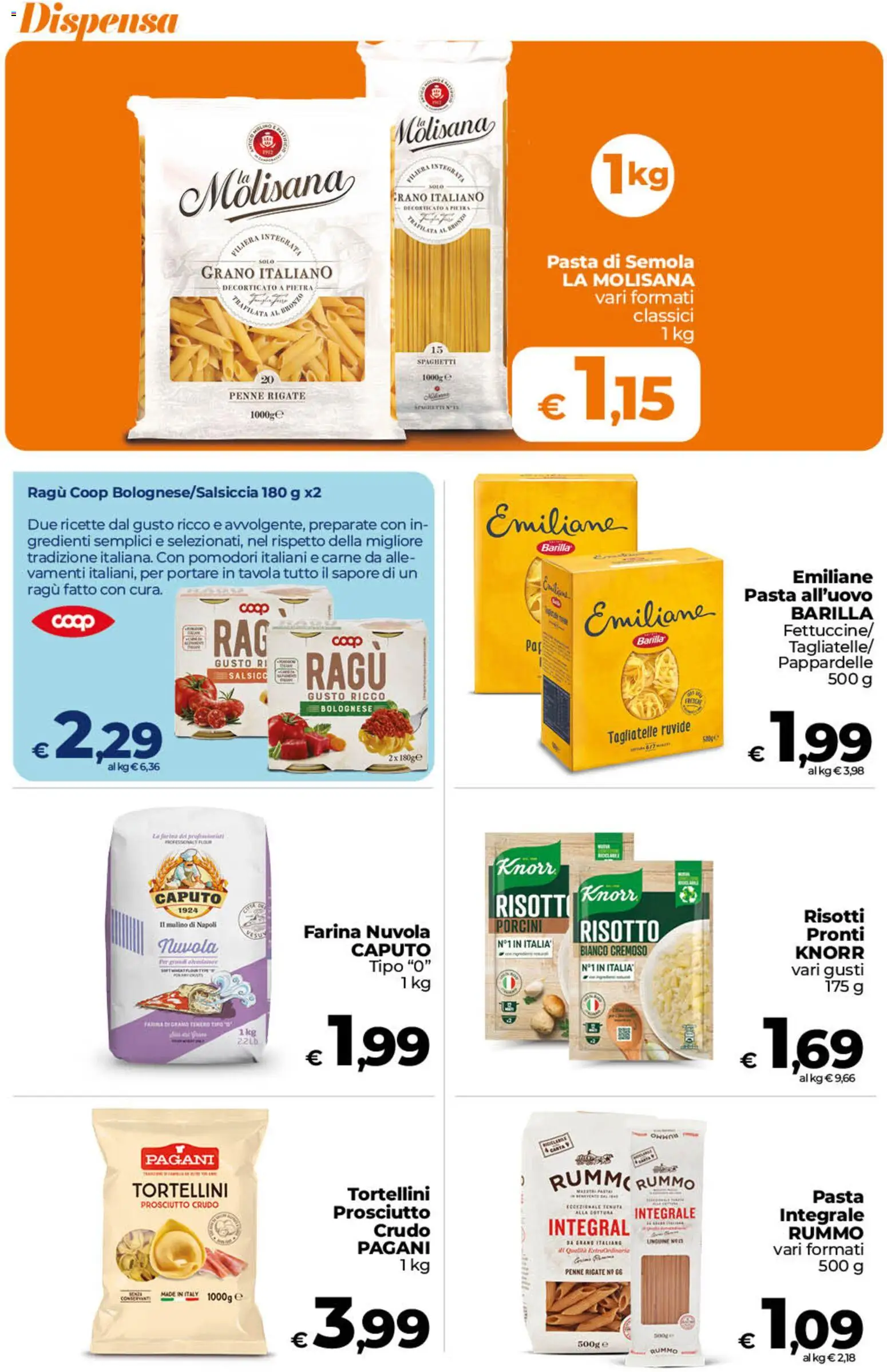 Volantino Ipercoop del 02/10/2026 | Pagina: 28 | Prodotti: Prosciutto Crudo, Pasta di semola, Prosciutto, Spaghetti