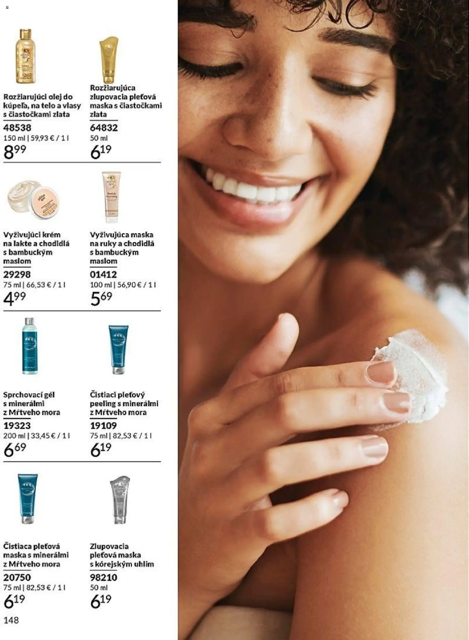 Nové Avon akcie – leták je platný od 01.03.2026 | Strana: 148 | Produkty: Olej, Maska, Peeling, Krém