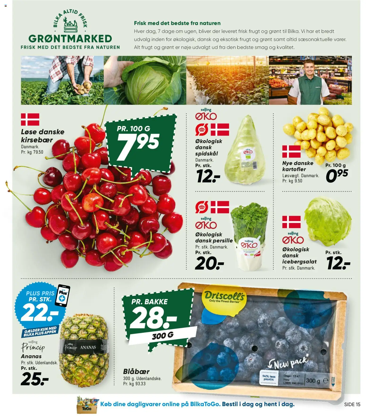 Bilka tilbudsavis – gyldig fra 17/07/2026 | Side: 19 | Produkter: Ananas, Kartofler, Spidskål, Persille