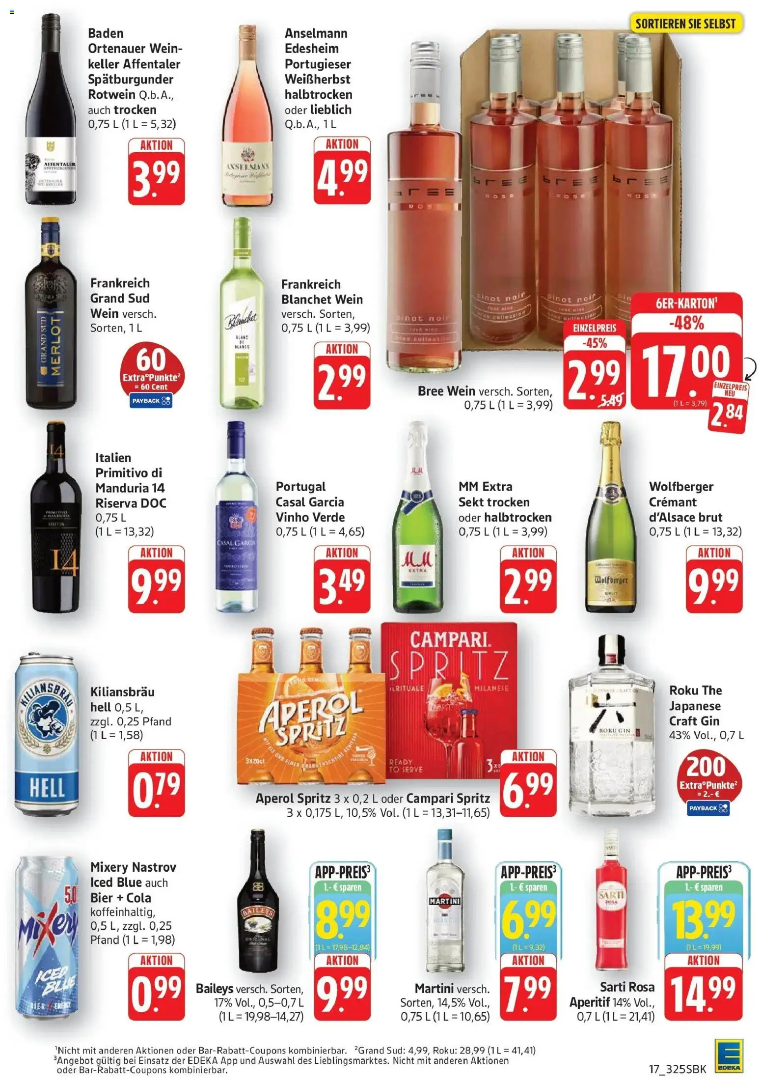 Edeka Prospekt Bruchsal (ab 10.08.2026) » Angebote Online | Seite: 17 | Produkte: Rotwein, Sekt, Bree, Wein