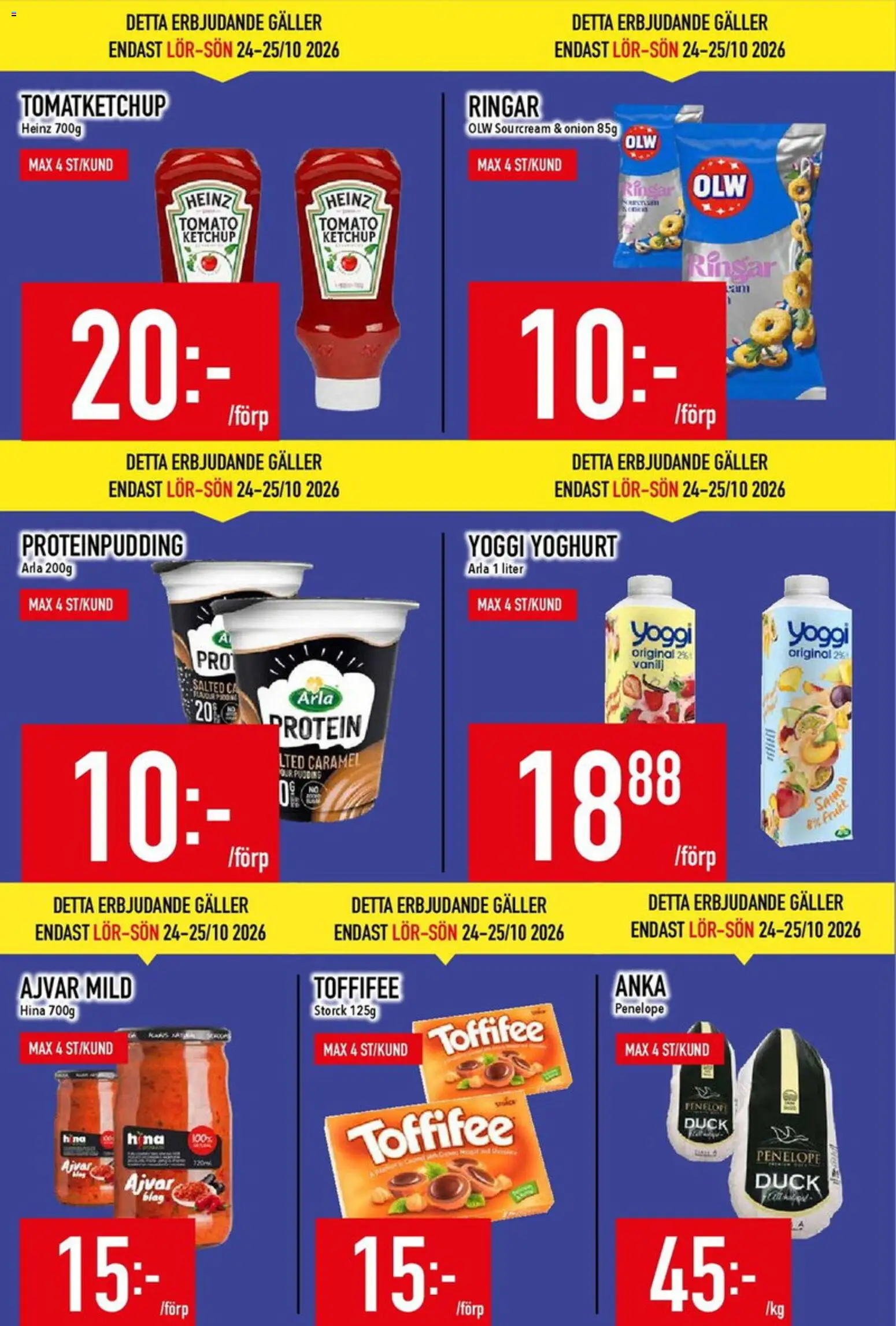 Matdax reklamblad aktuell från 19/10/2026 | Sida: 6 | Produkter: Vanilj, Galler, Yoghurt, Protein