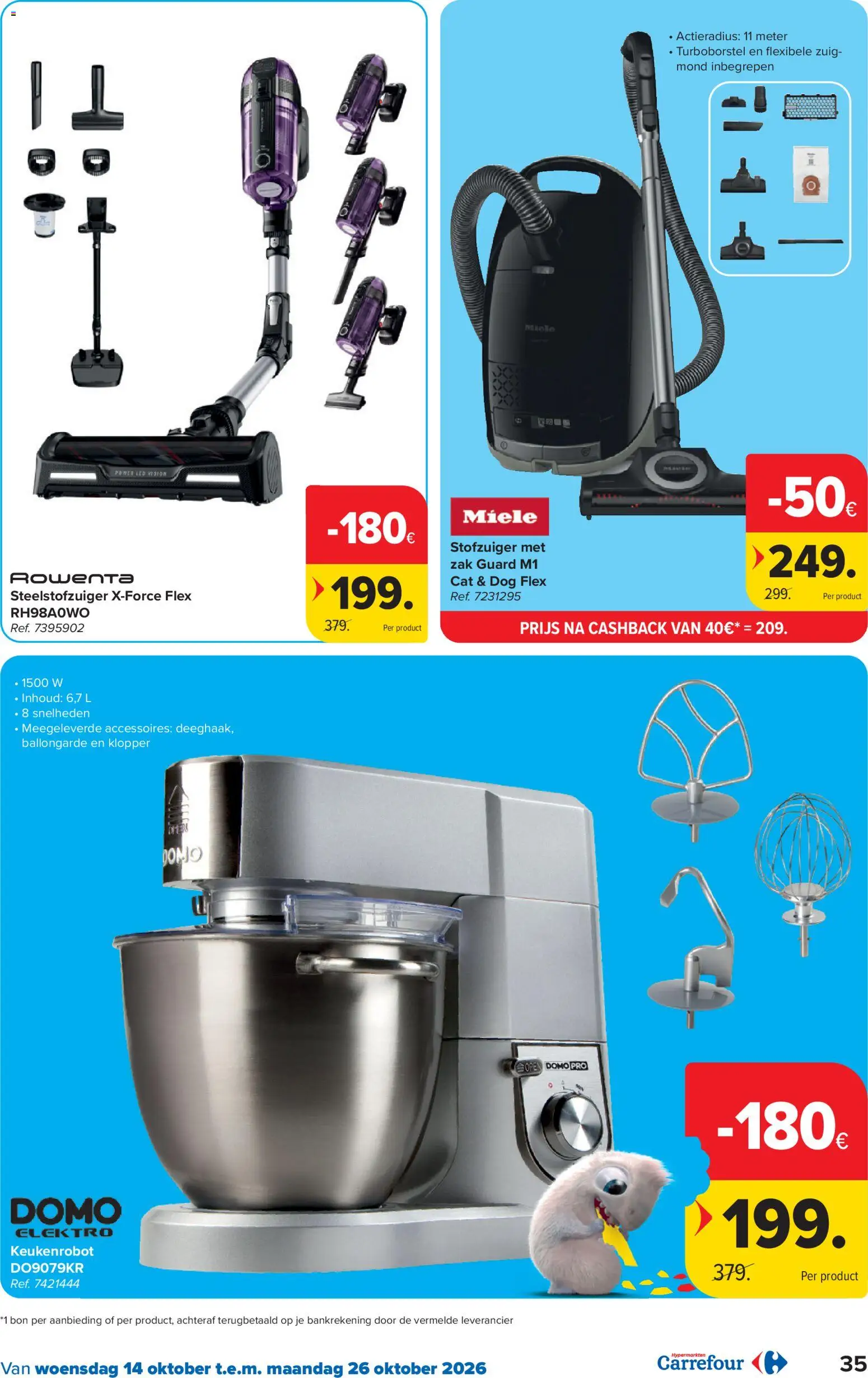 {H1} | Pagina: 35 | Producten: Stofzuiger, Klopper, Robot, Keukenrobot