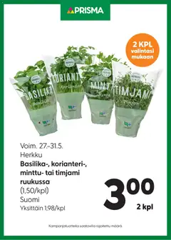 Prisma-mainoslehti voimassa 27.05.2026 alkaen