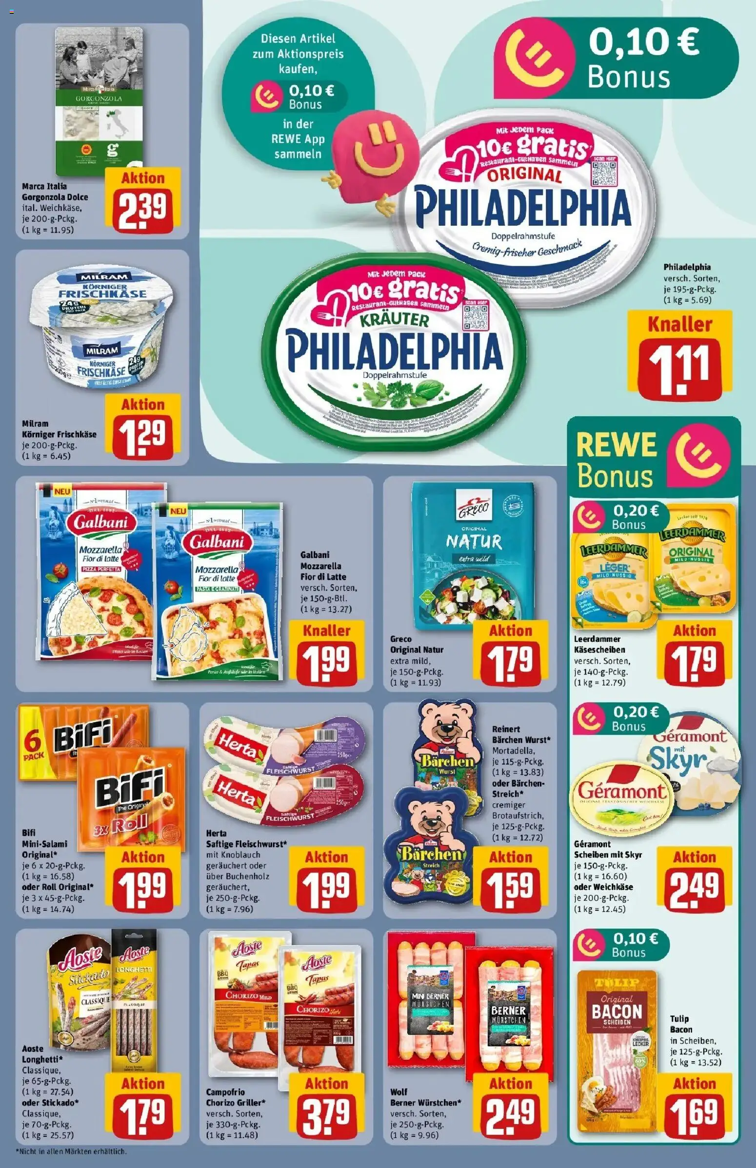 Rewe Prospekt Butzbach – gültig ab 08.06.2026 | Seite: 13 | Produkte: Geramont, Skyr, Milram, Pasta