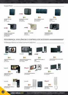 Pré-visualização Leroy Merlin Catálogo Pro válido de 09/06/2026 | Página: 62 | Produtos: Telefone, Interruptor, Tomada