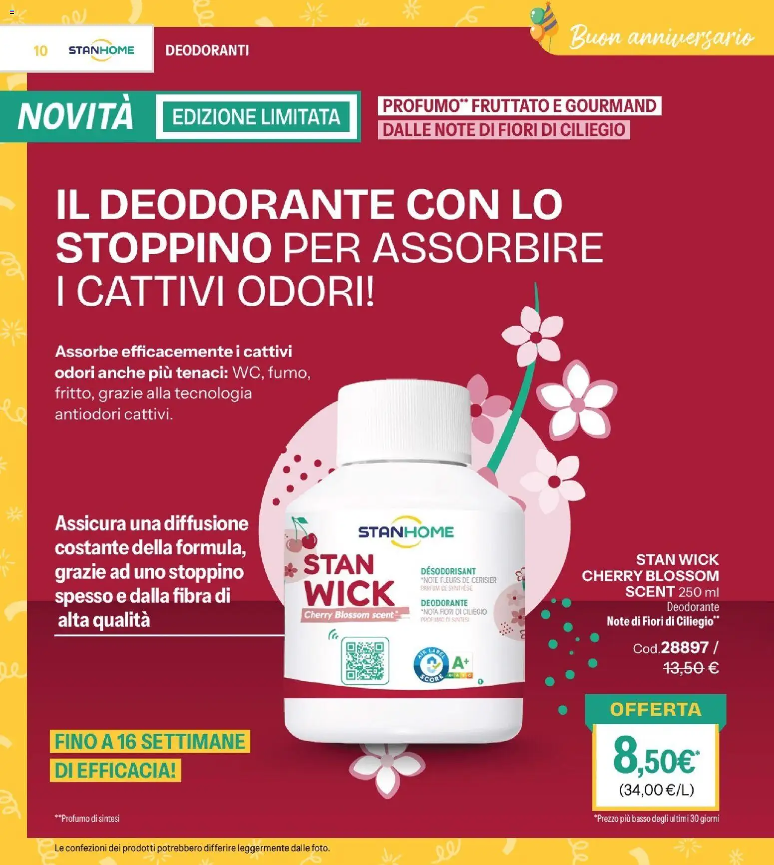 Volantino Stanhome del 29/09/2026 | Pagina: 10 | Prodotti: Basso, Fiori, Nebulizzatore, Profumo