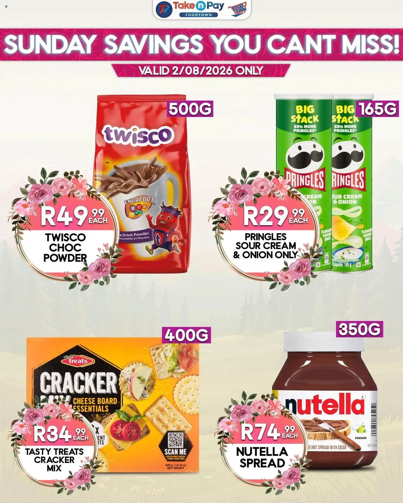 New Take n Pay catalogue – valid from 02/08/2026 | Page: 3 | Products: Cheese, Powder, Sour cream, Cream