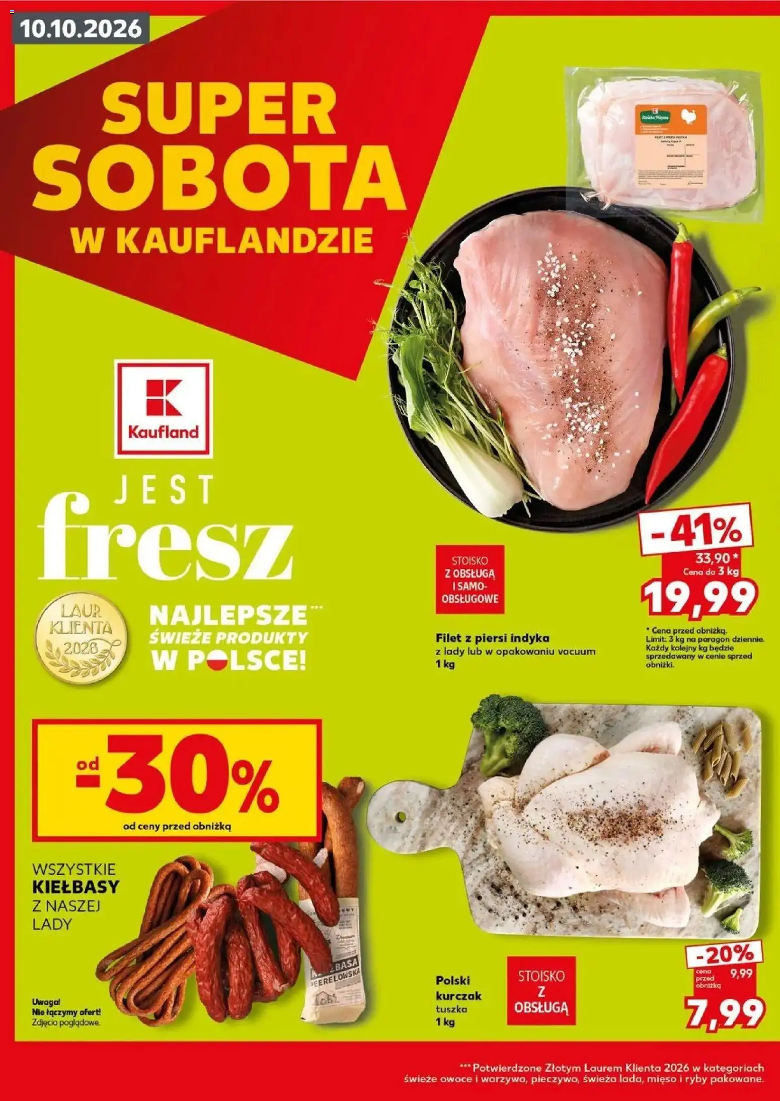 Kaufland gazetka - Super sobota od 08.10.2026 - od jutra PDF | Strona: 2 | Produkty: Kurczak, Piersi, Ryby, Owoce
