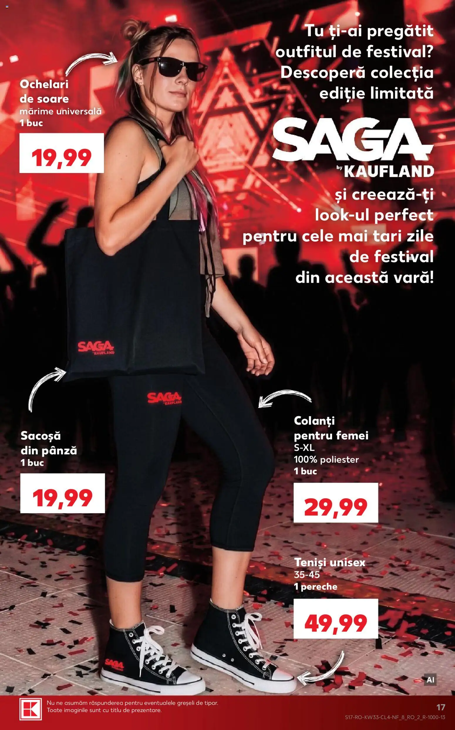 Noul catalog Kaufland – valabil de la 12.08.2026 | Pagină: 17 | Produse: Ochelari, Teniși, Colanți