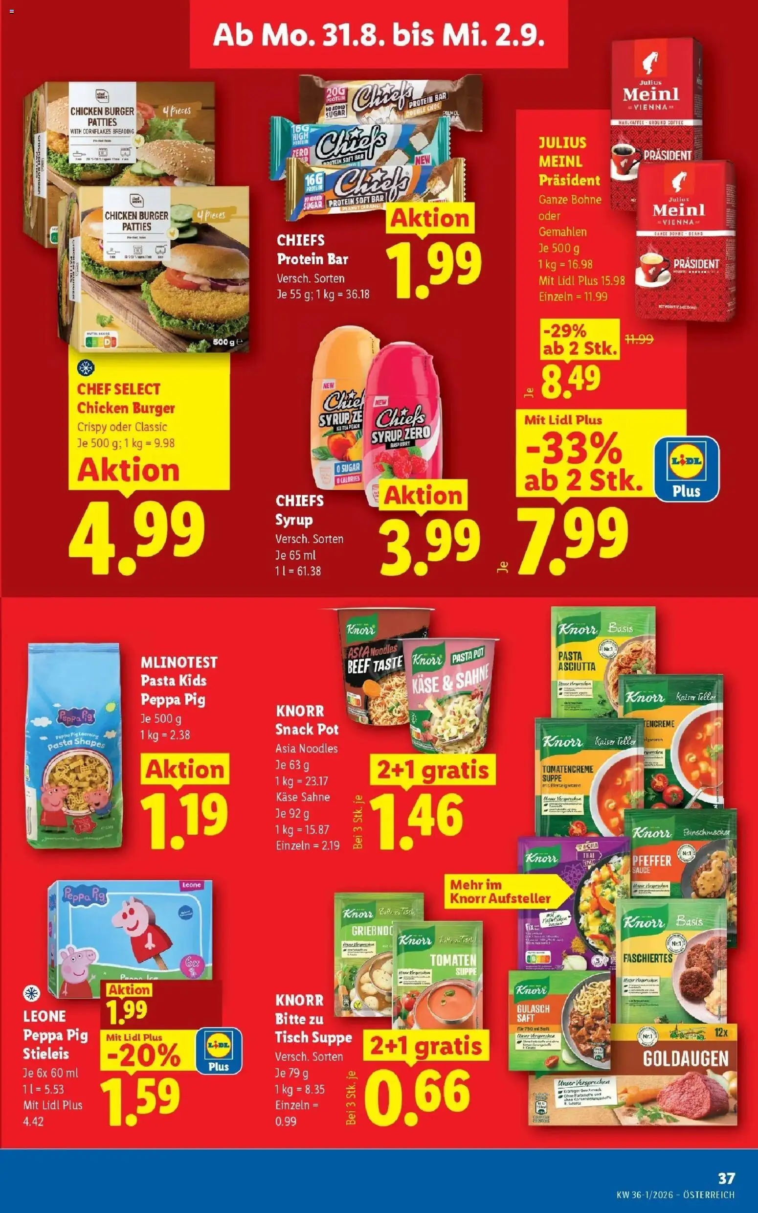Lidl Flugblatt - Wien ab 23.08.2026 - Angebote ab donnerstag | Seite: 46 | Produkte: Pasta, Bohne, Tisch, Tomaten