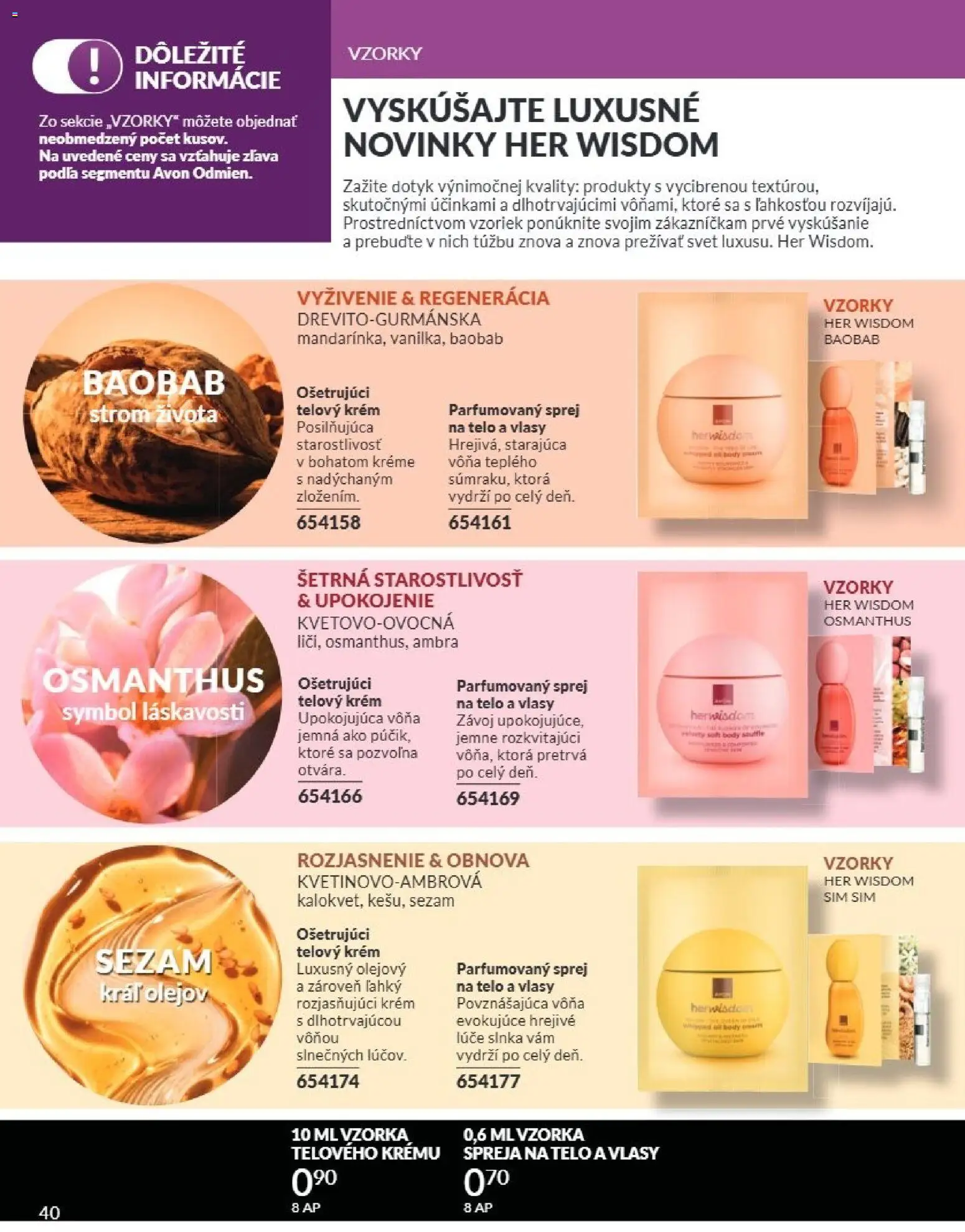 Nové Avon akcie – leták je platný od 01.07.2026 | Strana: 40 | Produkty: Telový krém, Krém
