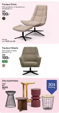 Leen Bakker folder - Voorbeeld van een folder van Leen Bakker, geldig van 21.05.2026 | Pagina: 21 | Producten: Fauteuil, Bijzettafels