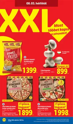 Lidl akciós újság - amely érvényes a következő dátumtól: 2026.07.30. | Oldal: 46 | Termékek: Mozzarella, Csiperkegomba, Pizza, Hasábburgonya