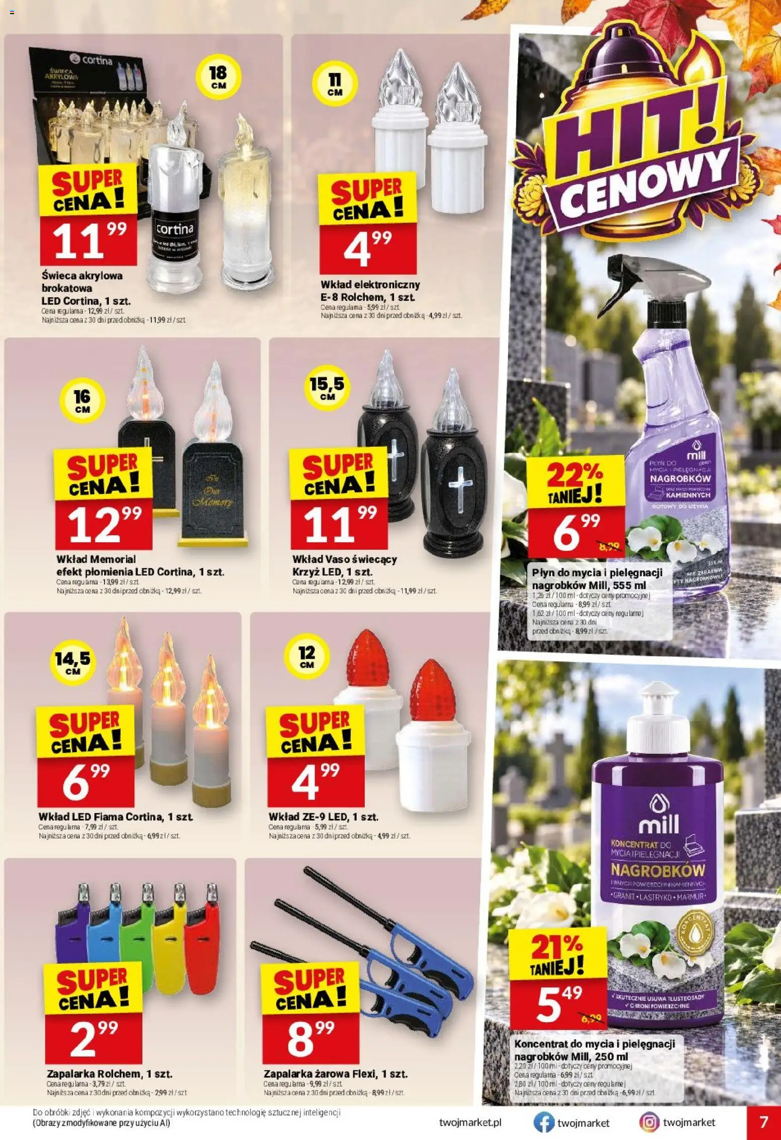 Twój Market gazetka od 21.10.2026 | Strona: 7 | Produkty: Świeca, Plyty