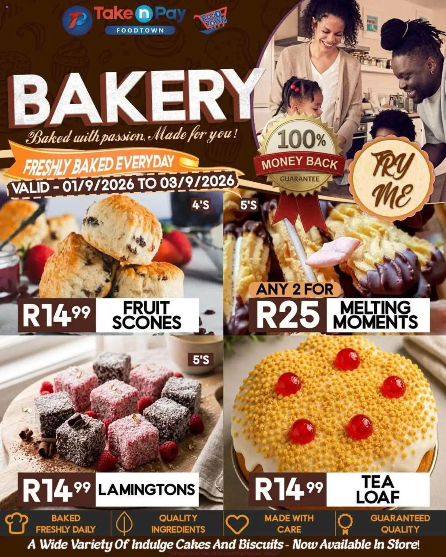 New Take n Pay catalogue – valid from 01/09/2026 | Page: 10 | Products: Bakery, Ingredients, Biscuits, Fruit