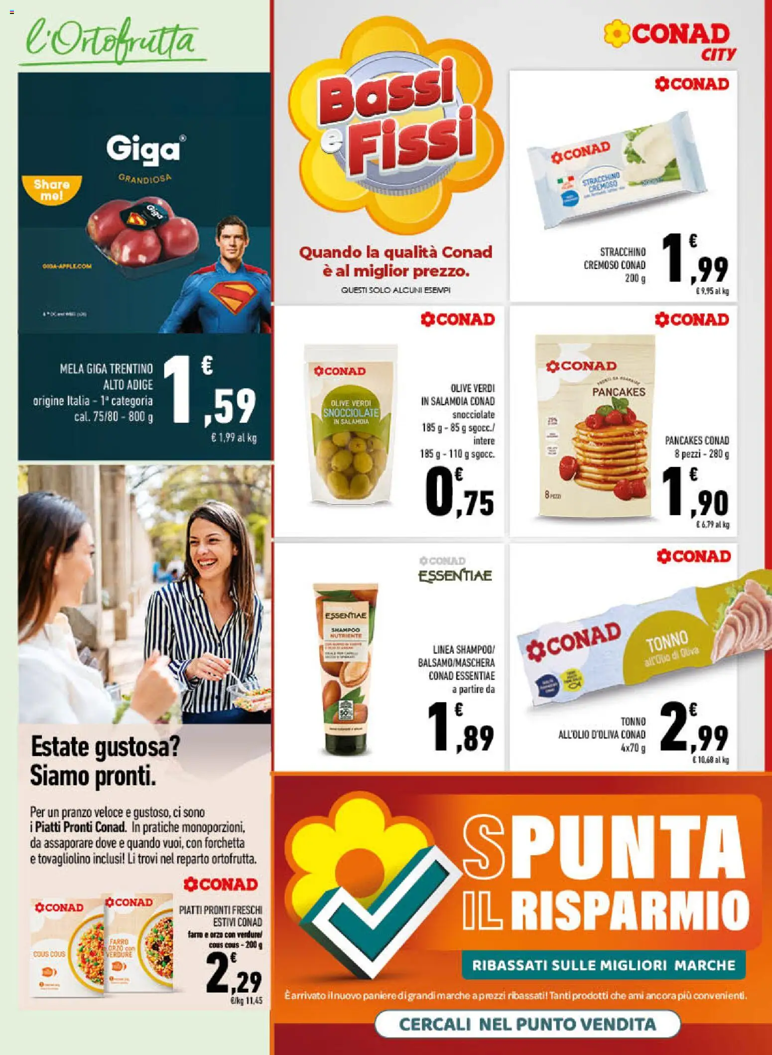 Volantino Conad del 17.06.2026 | Pagina: 3 | Prodotti: Shampoo, Verdure, Cous cous, Farro