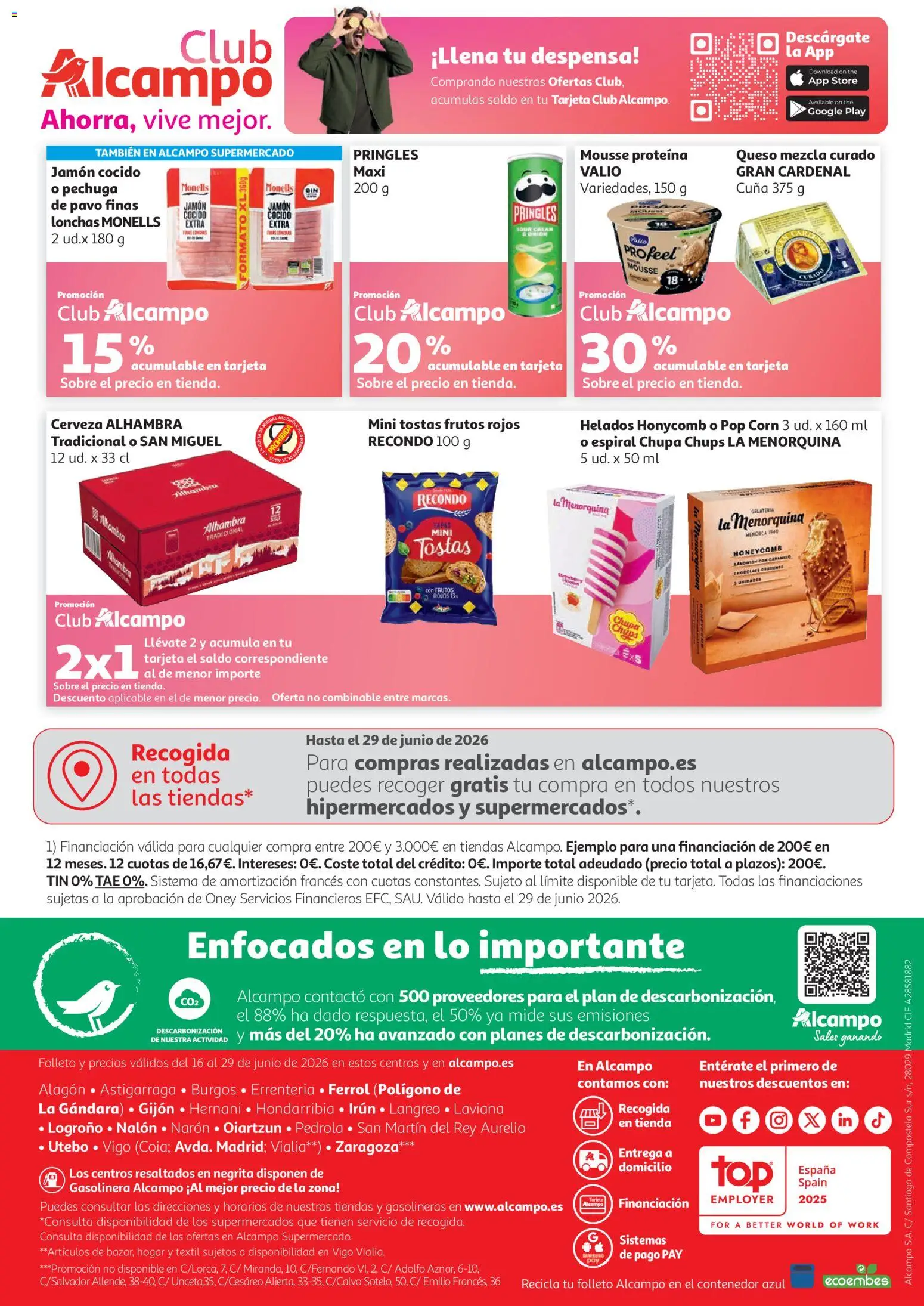 Alcampo - HG Unico │ válido desde el 16.06.2026 | Página: 40 | Productos: Chocolate, Jamón, Cerveza, Cuna