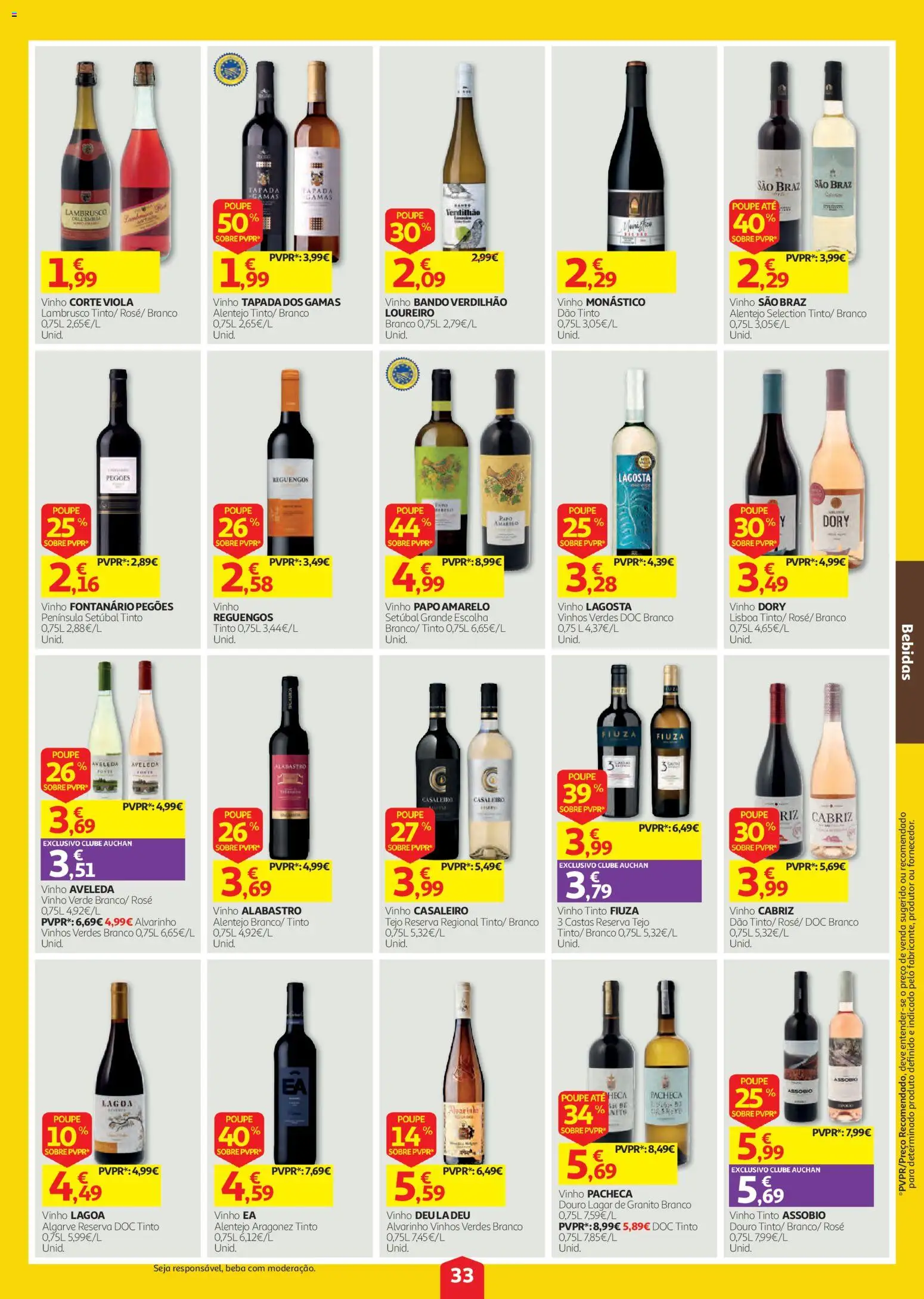 Auchan folheto │ válido de 03/09/2026 | Página: 33 | Produtos: Pato, Bebidas, Lagosta, Vinho