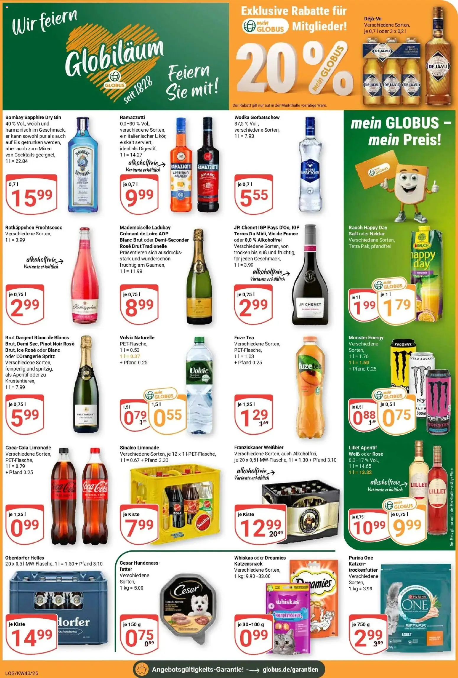 Globus Prospekt Losheim Am See – gültig ab 28.09.2026 | Seite: 5 | Produkte: Franziskaner, Fruchtsecco, Rotkäppchen, Volvic