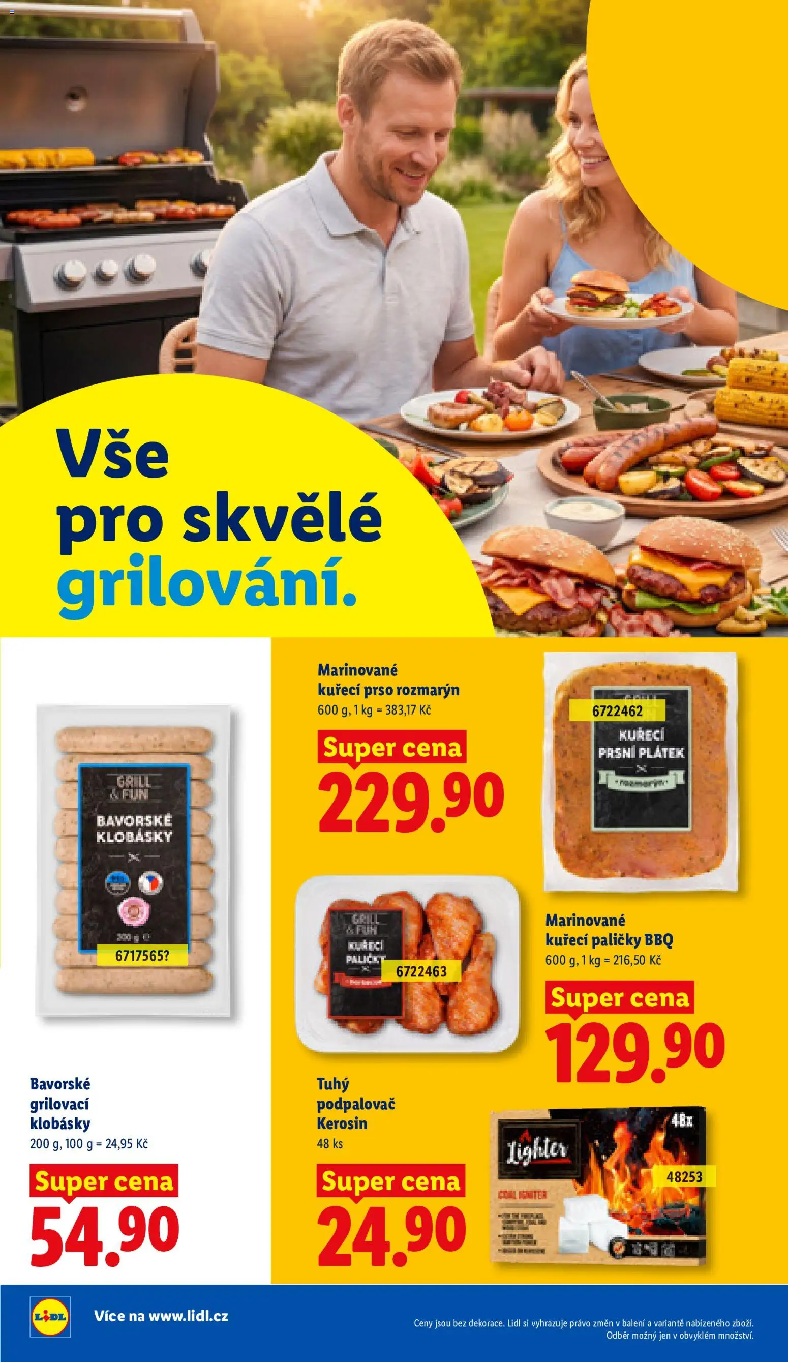 Lidl leták - Vše pro skvělé grilování od 05.05.2026 | Strana: 4 | Produkty: Klobásky, Kuřecí paličky