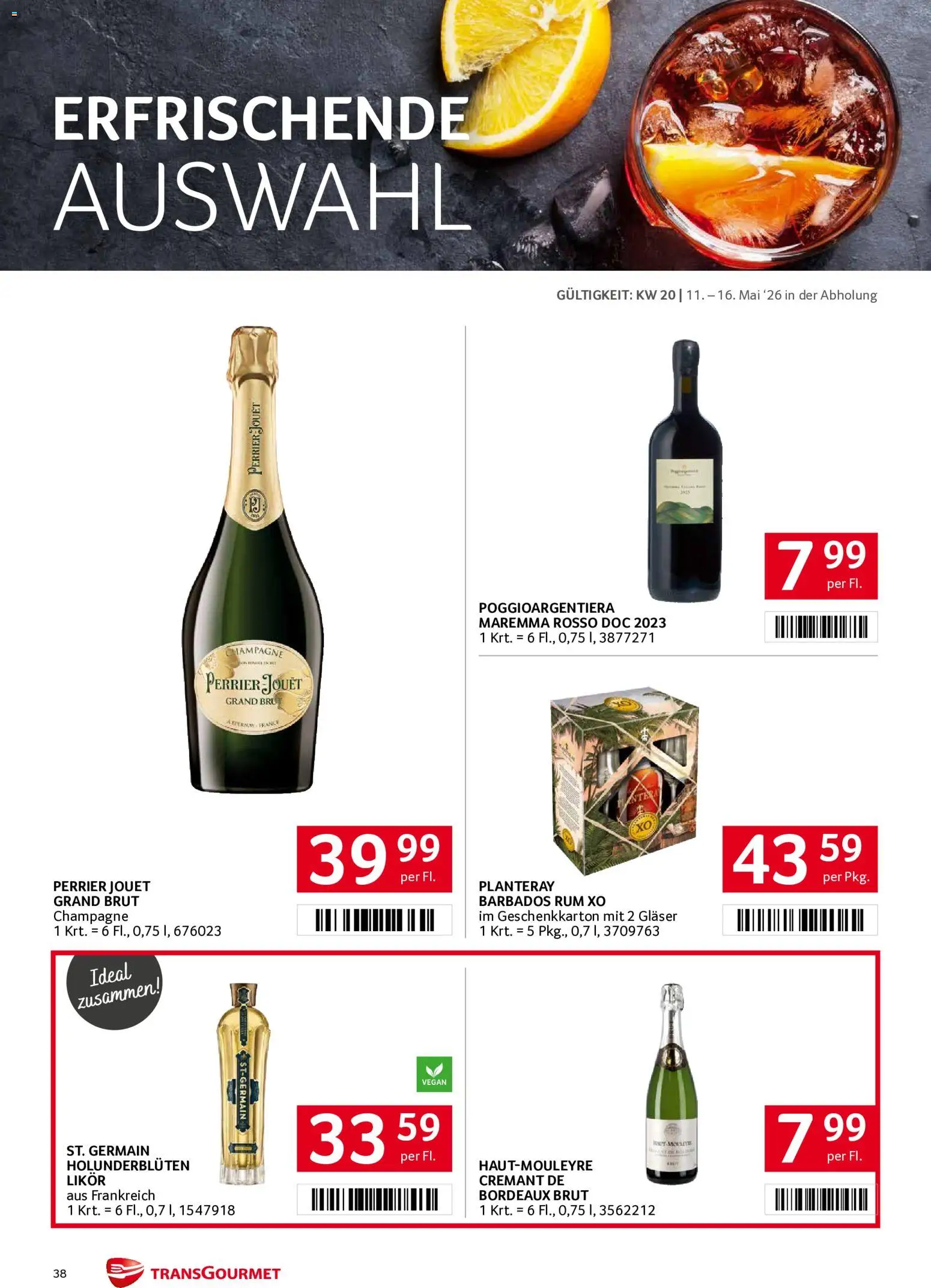 Transgourmet Flugblatt gültig ab 11.05.2026 | Seite: 38