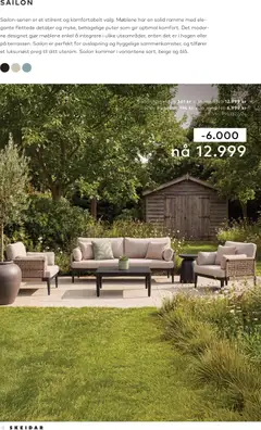 Forhåndsvisning av Skeidar Hagekatalog 2026 gyldig fra 19/05/2026 | Side: 8 | Produkter: Hagestol