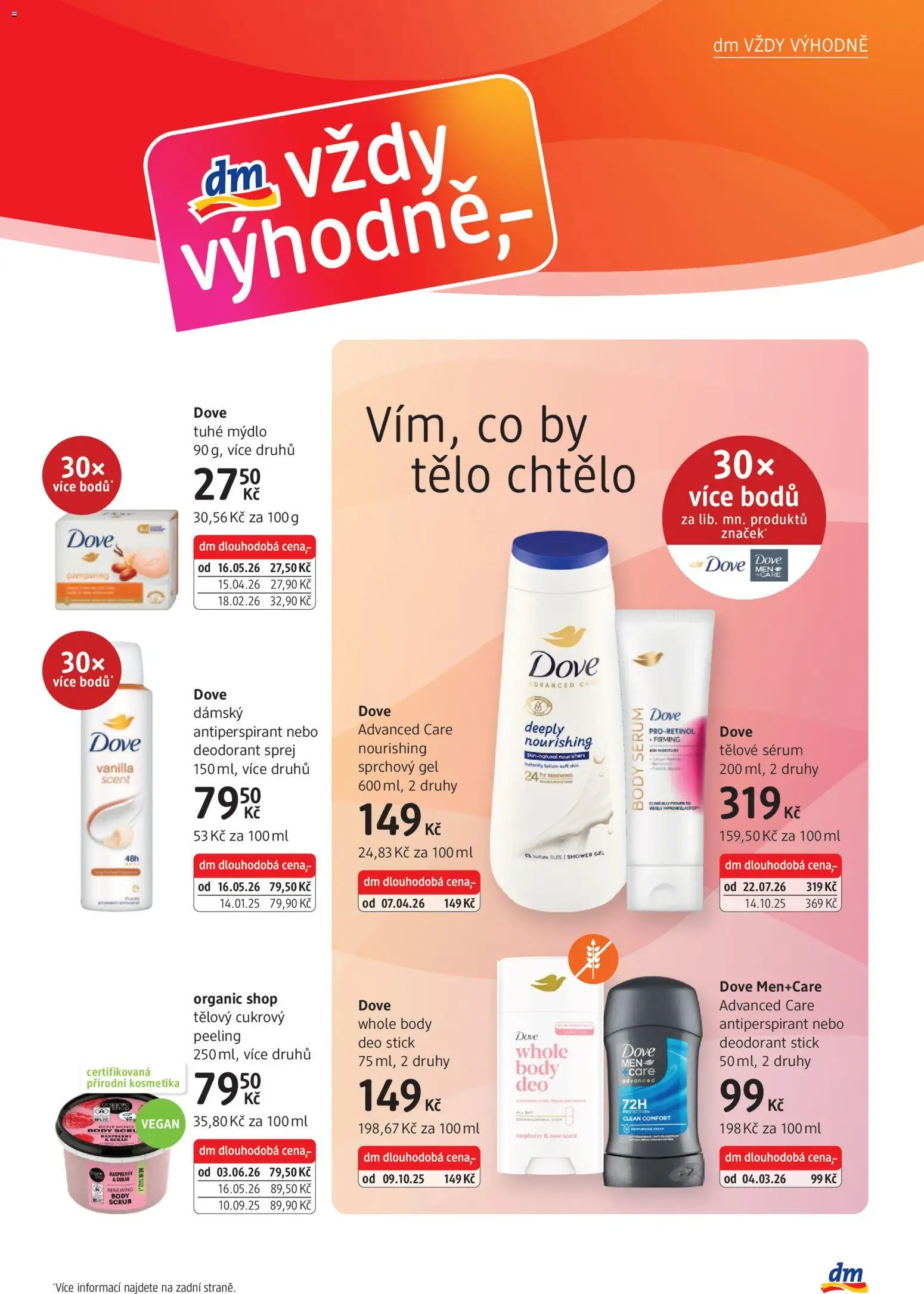 dm drogerie leták od 03.09.2026 | Strana: 15 | Produkty: Vegan, Antiperspirant, Dove deodorant, Peeling