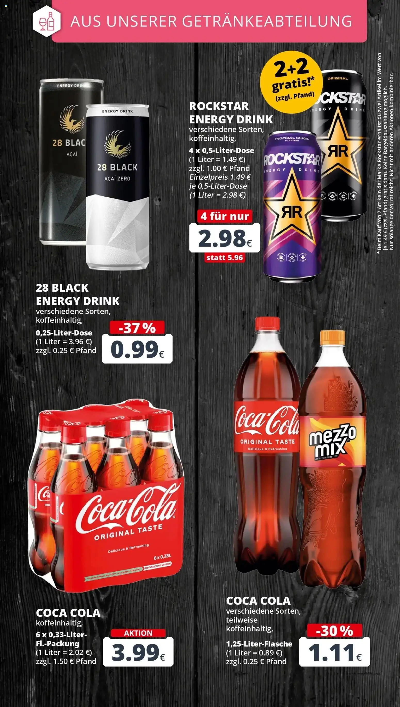 REWE Prospekt ab 07.09.2026 zum Blättern » Angebote | Seite: 25 | Produkte: Coca cola, Cola, Energy, Rockstar