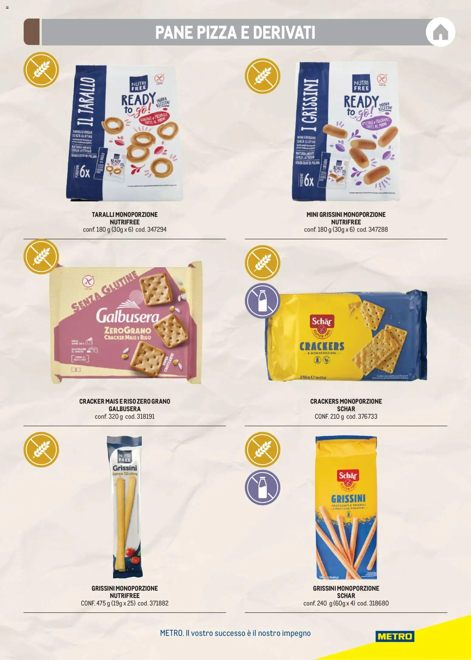 Volantino Metro del 17/08/2026 | Pagina: 23 | Prodotti: Pizza, Crackers, Cracker, Taralli