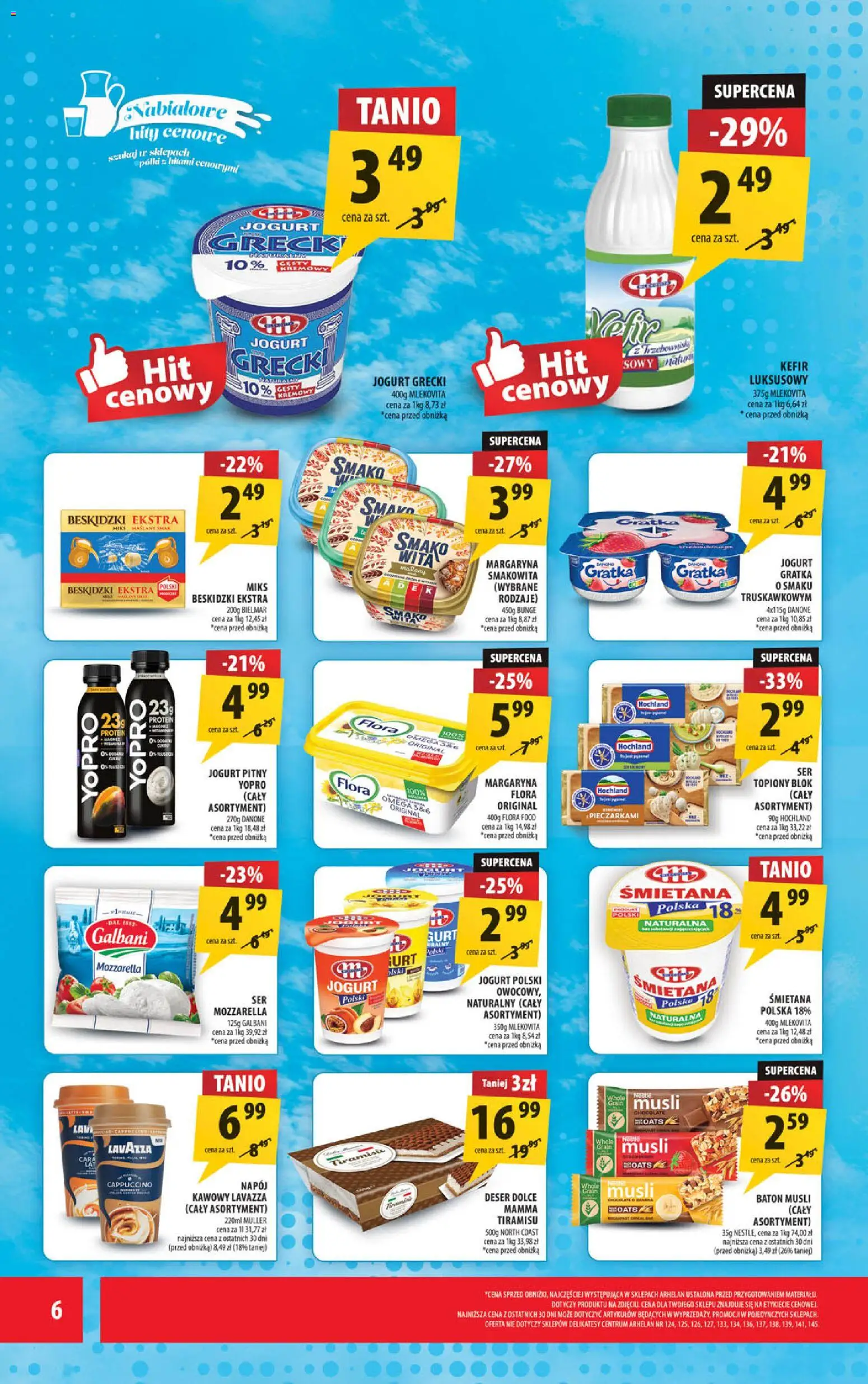 Arhelan gazetka od 10.08.2026 | Strona: 6 | Produkty: Curry, Jogurt pitny, Lavazza, Mozzarella