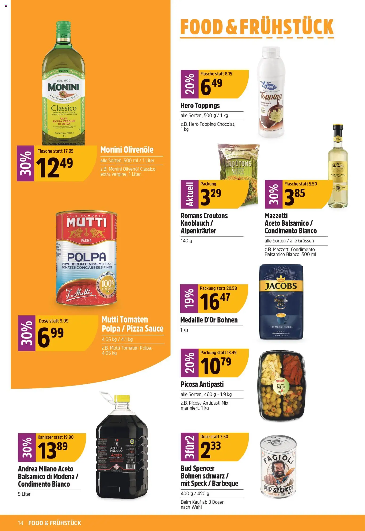 TopCC aktionen – gültig ab 04.05.2026 | Seite: 14 | Produkte: Schokolade, Pizza, Tomaten, Knoblauch