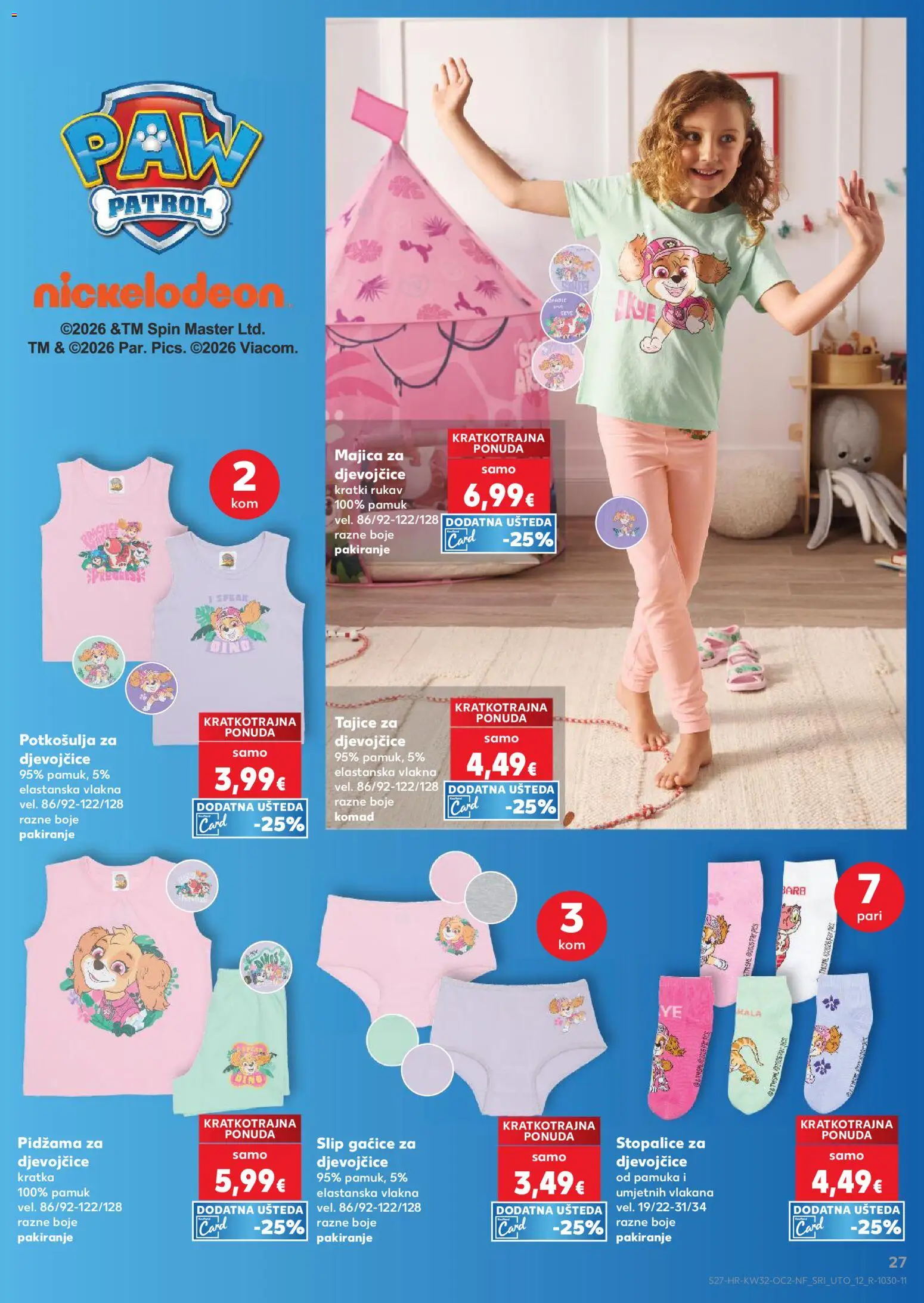 Kaufland katalog | vrijedi od 06.08.2026 | Stranica: 27 | Proizvodi: Majica, Gaćice, Pidžama, Tajice