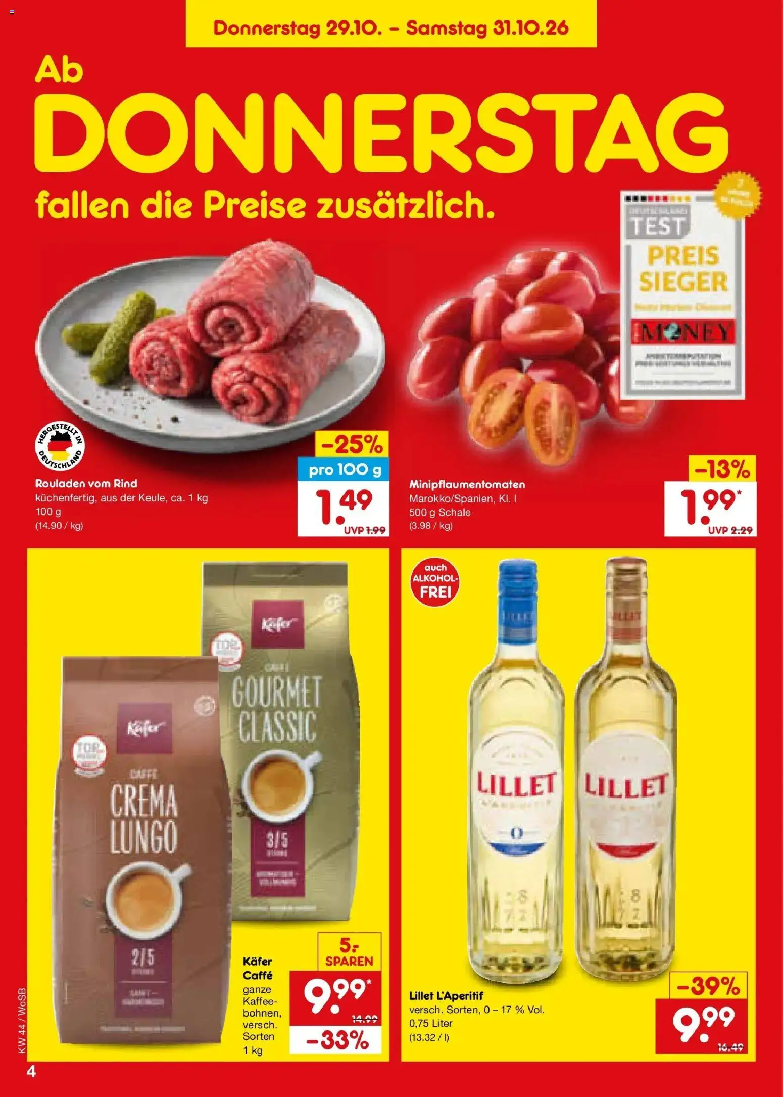 Netto Marken-Discount Prospekt Ludwigshafen-Edigheim – gültig ab 26.10.2026 | Seite: 54 | Produkte: Kaffee, Lillet, Alkohol