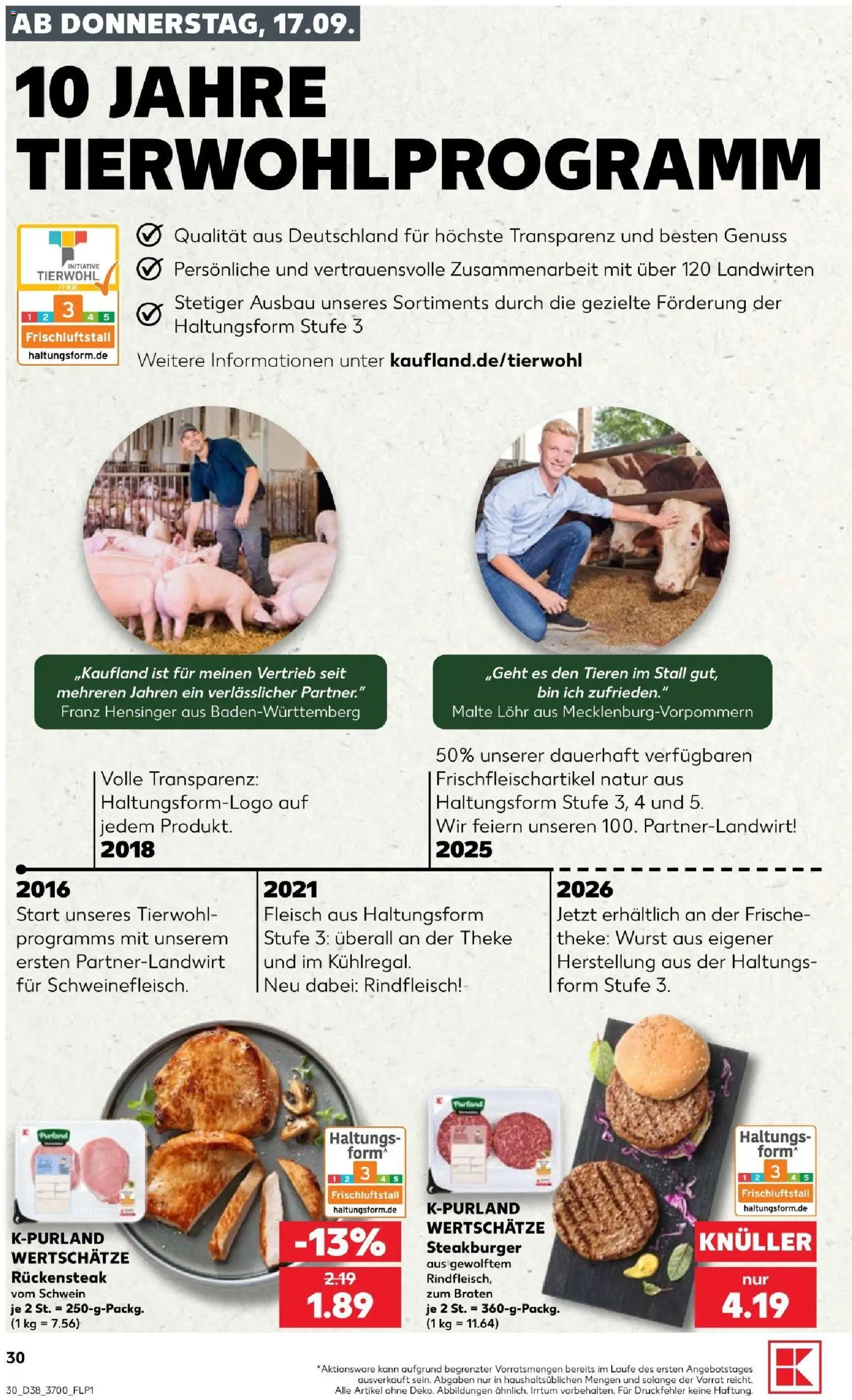 Kaufland Prospekt Rostock – gültig ab 17.09.2026 | Seite: 30 | Produkte: Theke, Wurst, Rindfleisch, Fleisch