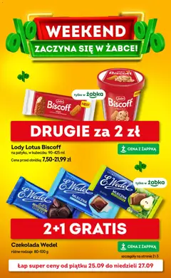 Pogląd oferty "Żabka gazetka - Weekendowe promocje" - ważna od 25.09.2026