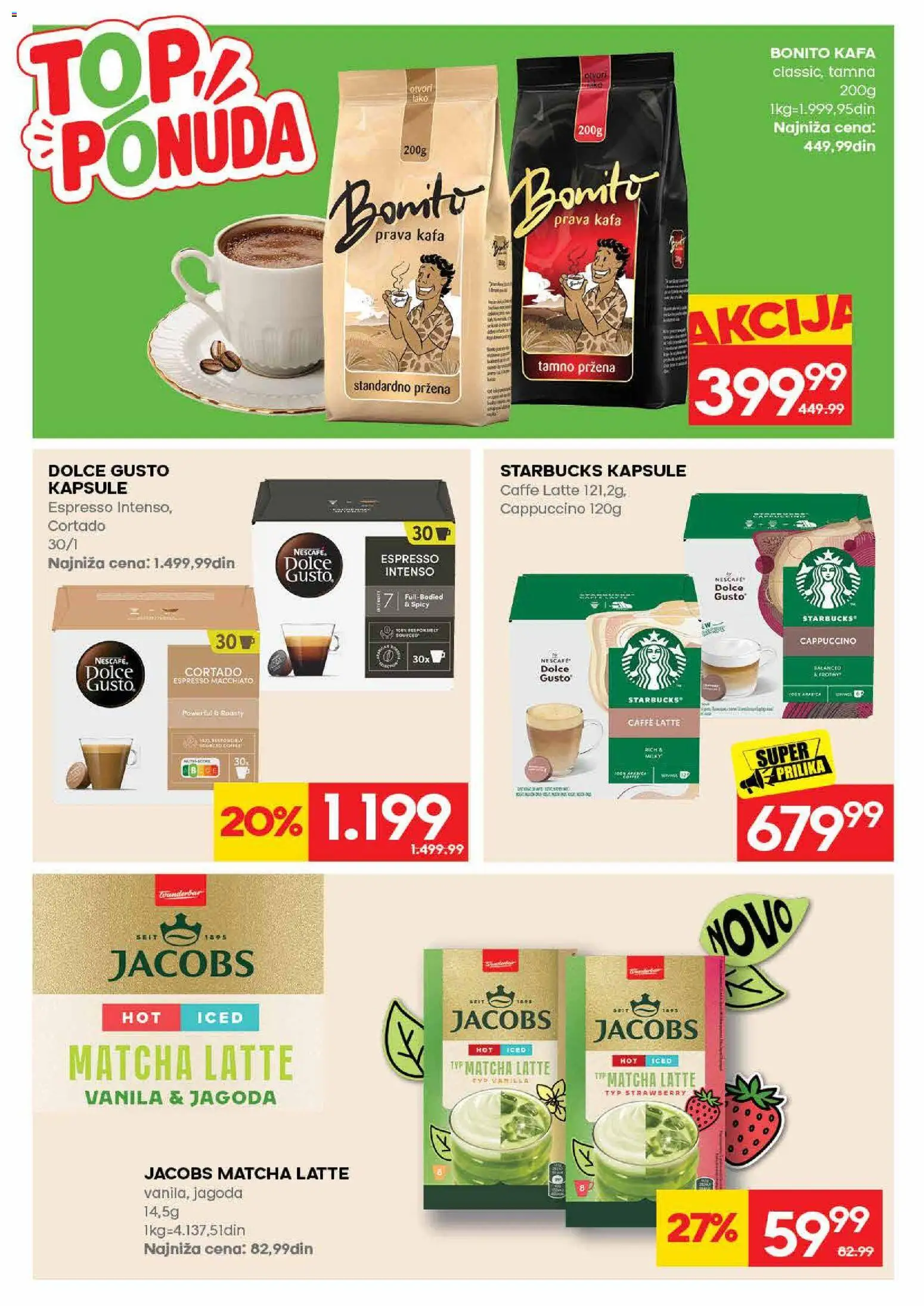 Idea katalog - važi od 06.08.2026 | Strana: 28 | Proizvode: Dolce Gusto, Kapsule, Jagoda, Nescafé