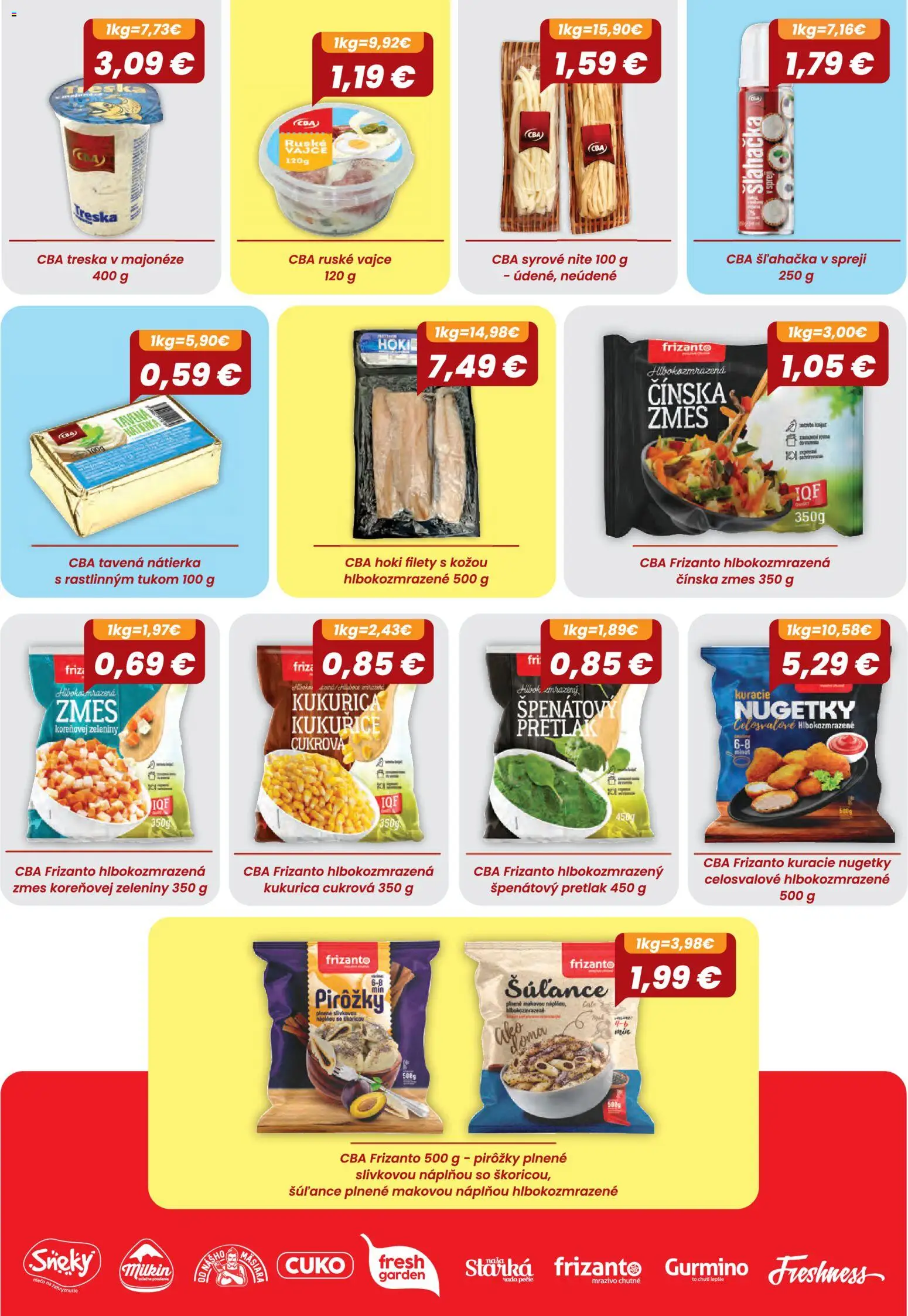 Nové CBA Verex akcie – leták je platný od 06.08.2026 | Strana: 27 | Produkty: Kukurica, Treska, Šľahačka