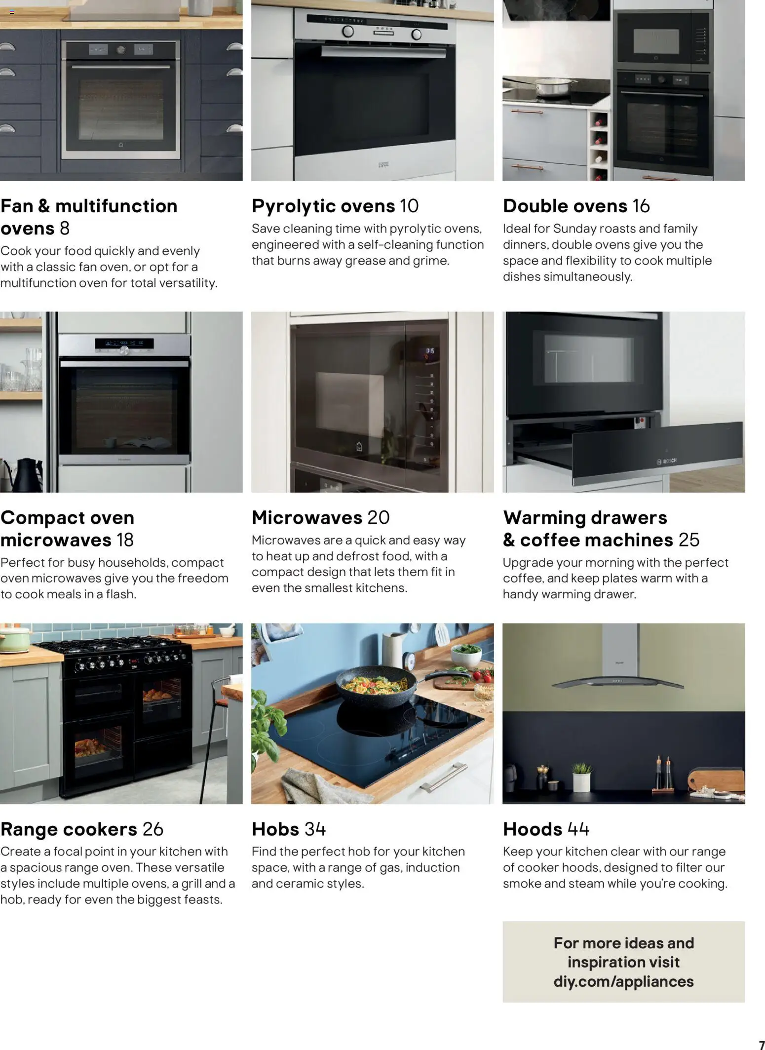 {H1} | Page: 7 | Products: Coffee, Oven, Hob, Fan