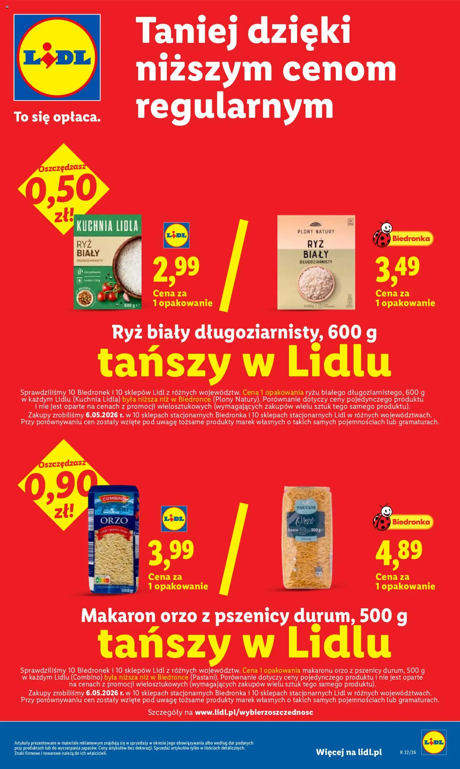 Lidl gazetka od 25.05.2026 | Strona: 31 | Produkty: Makaron orzo, Ryż, Makaron