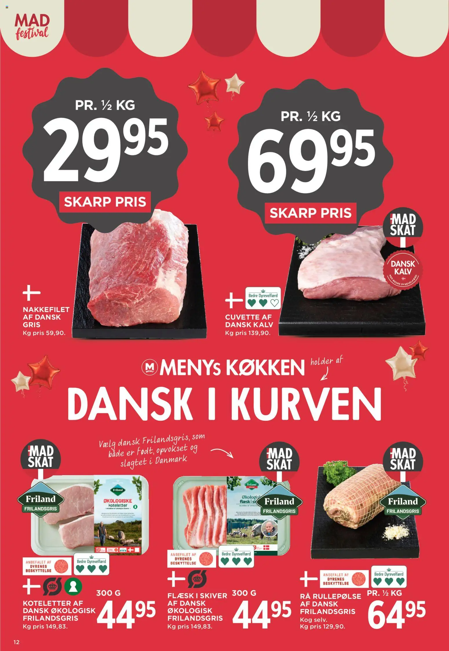 Meny tilbudsavis – gyldig fra 11/09/2026 | Side: 14 | Produkter: Koteletter, Rullepølse, Nakkefilet, Søm