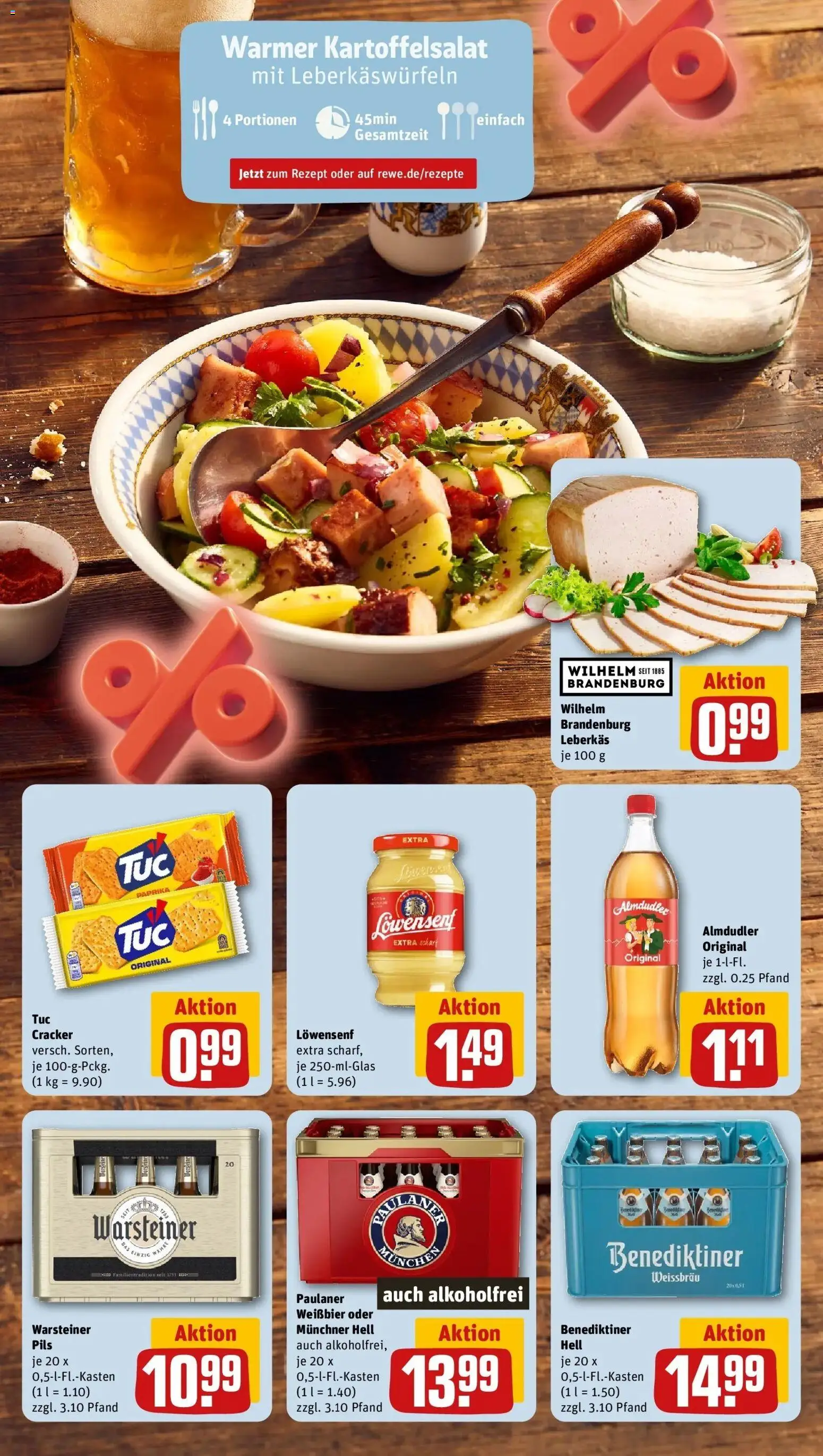 REWE Prospekt ab 14.09.2026 zum Blättern » Angebote | Seite: 17 | Produkte: Weißbier, Pils, Warsteiner, Paulaner