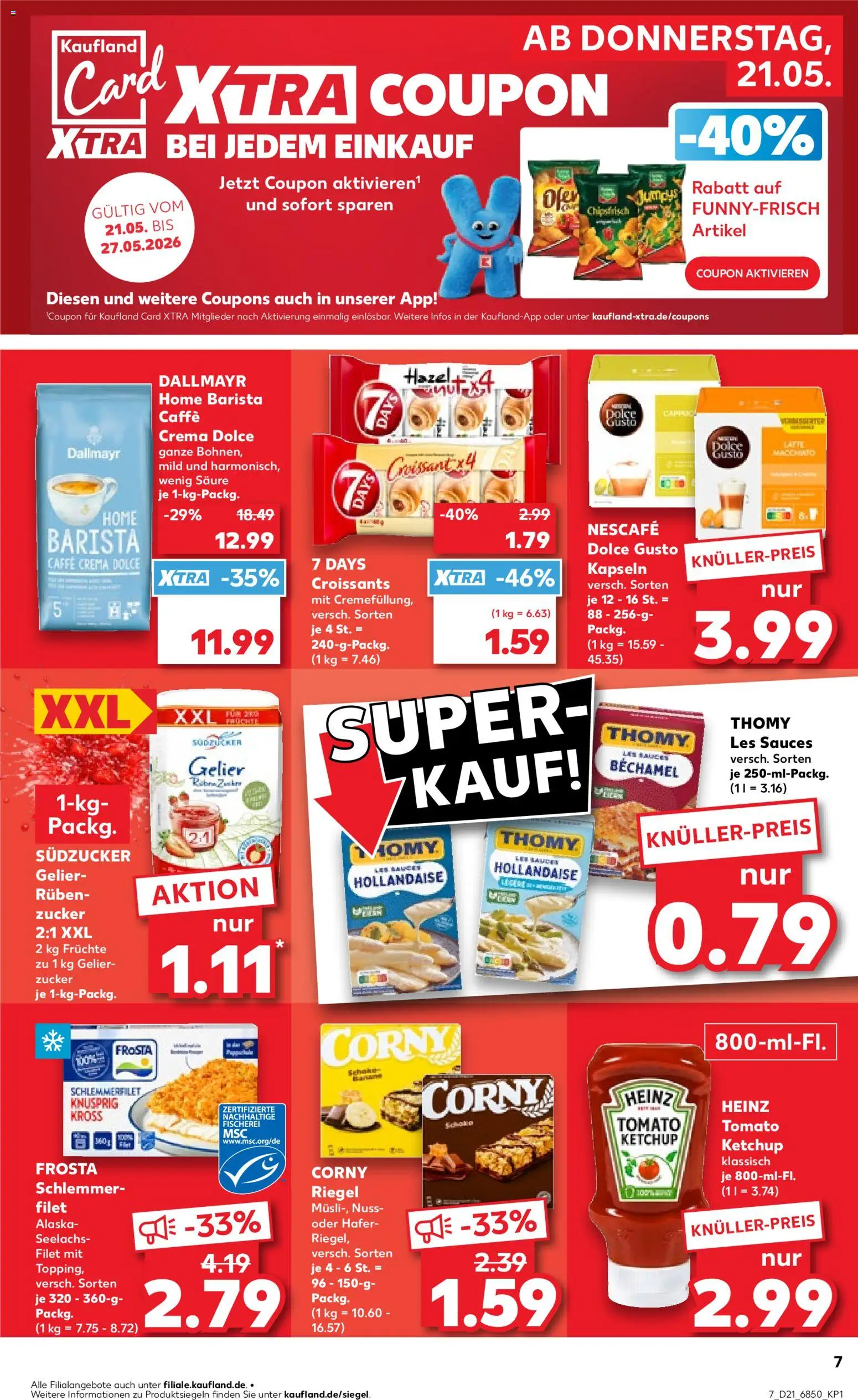Kaufland Prospekt Speyer	 – gültig ab 21.05.2026 | Seite: 7 | Produkte: Nescafe, Frosta, Ketchup, Dolce gusto