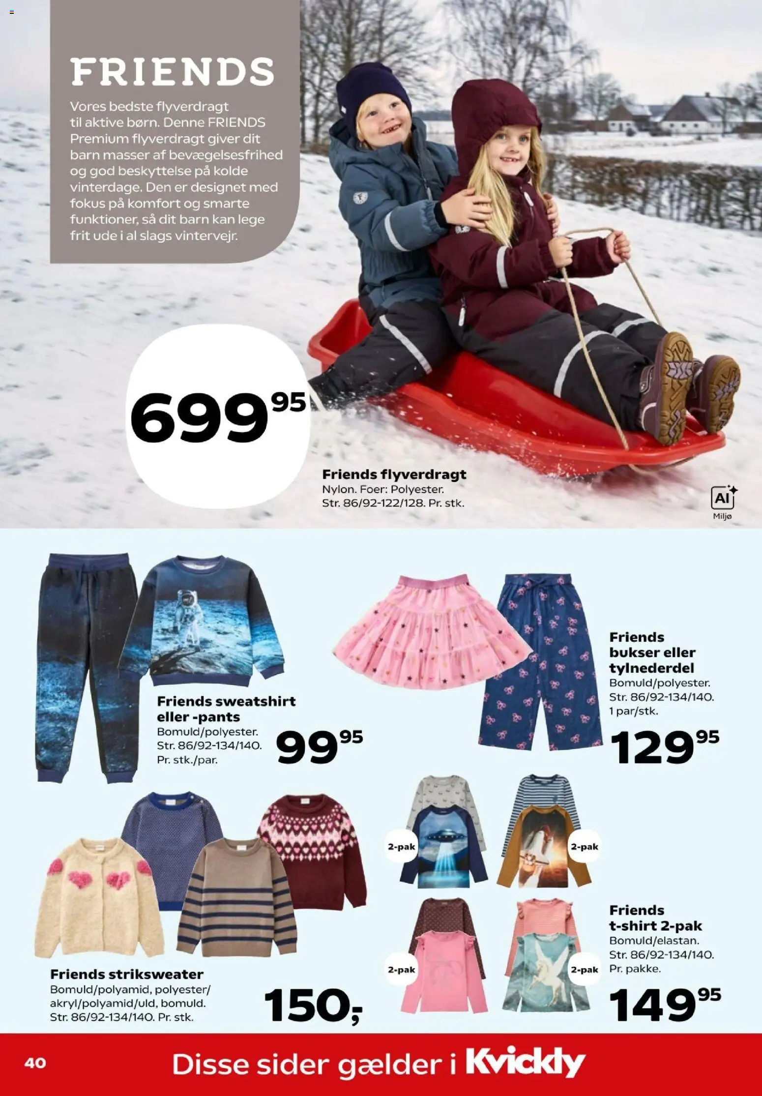 Kvickly tilbudsavis – gyldig fra 23/10/2026 | Side: 44 | Produkter: T-shirt, Sweater, Bukser