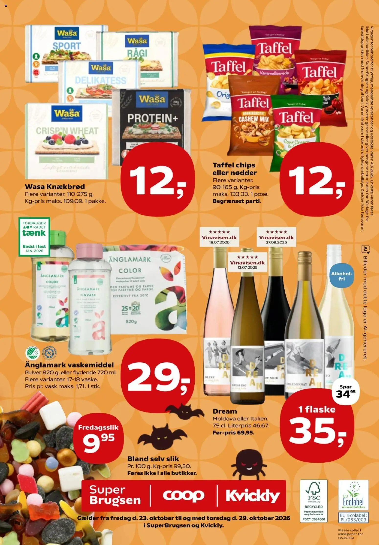 Kvickly tilbudsavis – gyldig fra 23/10/2026 | Side: 48 | Produkter: Parfume, Chips, Nødder, Knækbrød