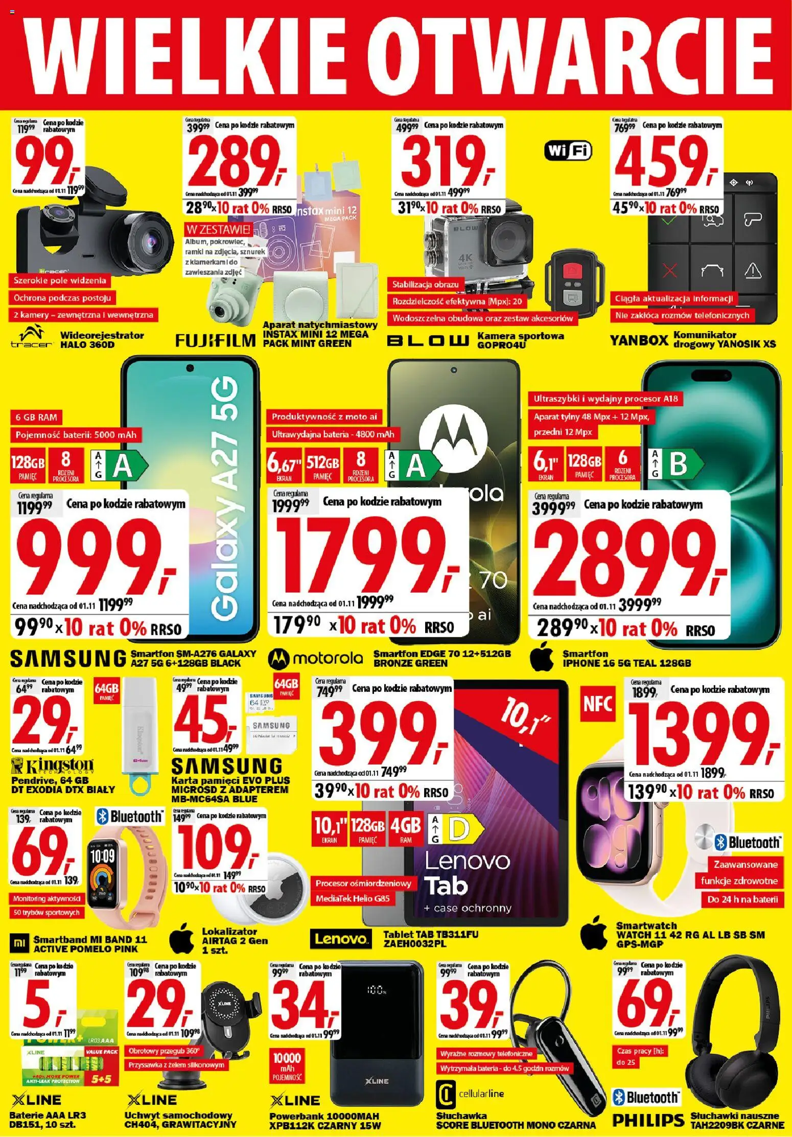 Mediaexpert promocje - Wielkie otwarcie Olkusz od 22.10.2026 | Strona: 4 | Produkty: Baterie aaa, Słuchawki, Baterie, Bateria