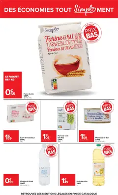 Carrefour - Prévisualisation de Carrefour Tout simplement valide à partir de 01.06.2026 | Page: 6 | Produits: Sucre, Farine, Haricots verts, Vinaigre
