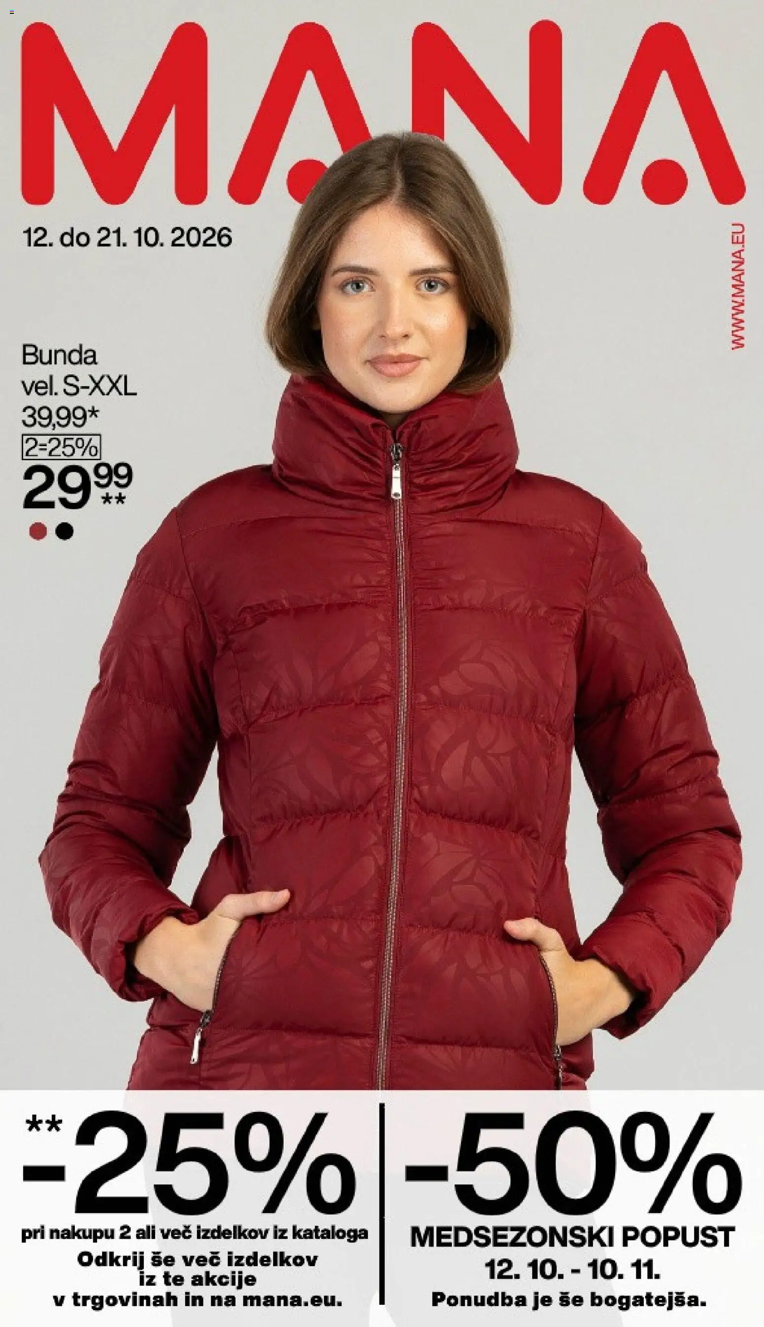 Novi Mana katalog ponudbe – veljaven od 12.10.2026 | Stran: 1