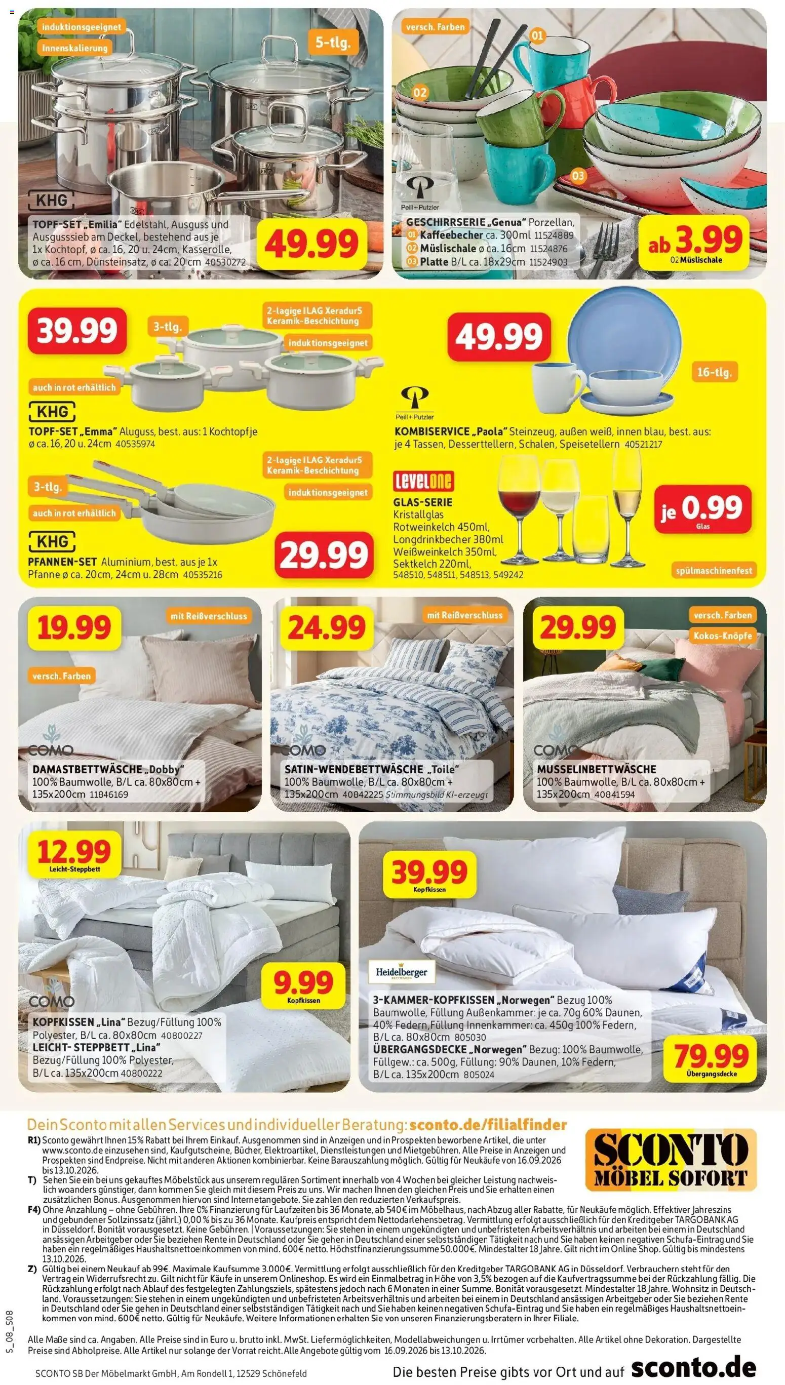 Sconto Aktueller Prospekt (ab 16.09.2026) zum Blättern | Seite: 8 | Produkte: Kopfkissen