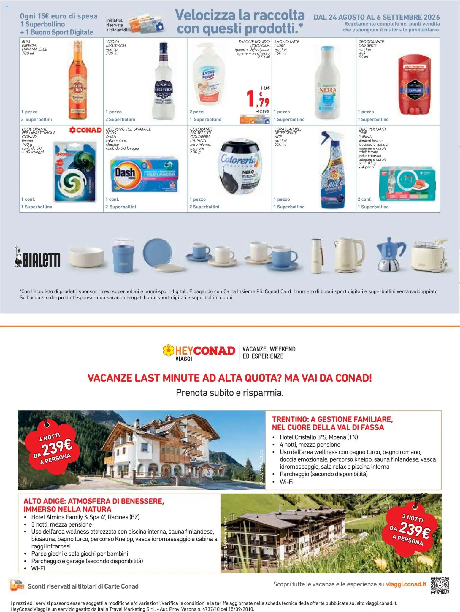 Volantino Conad del 27/08/2026 | Pagina: 20 | Prodotti: Lavastoviglie, Havana, Havana Club, Doccia